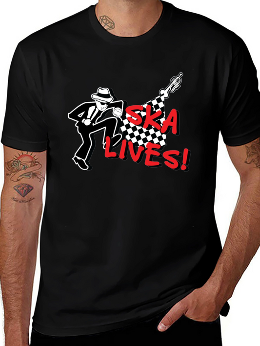 Ska Lives T-Shirt - Black Graphic Tee