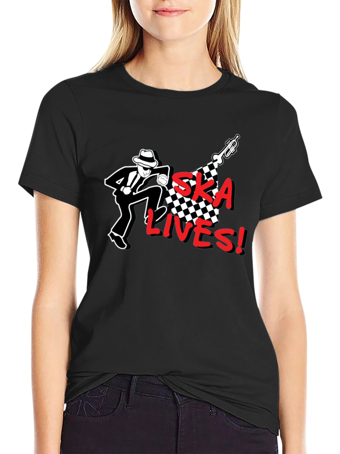 Ska Lives T-Shirt - Black Graphic Tee