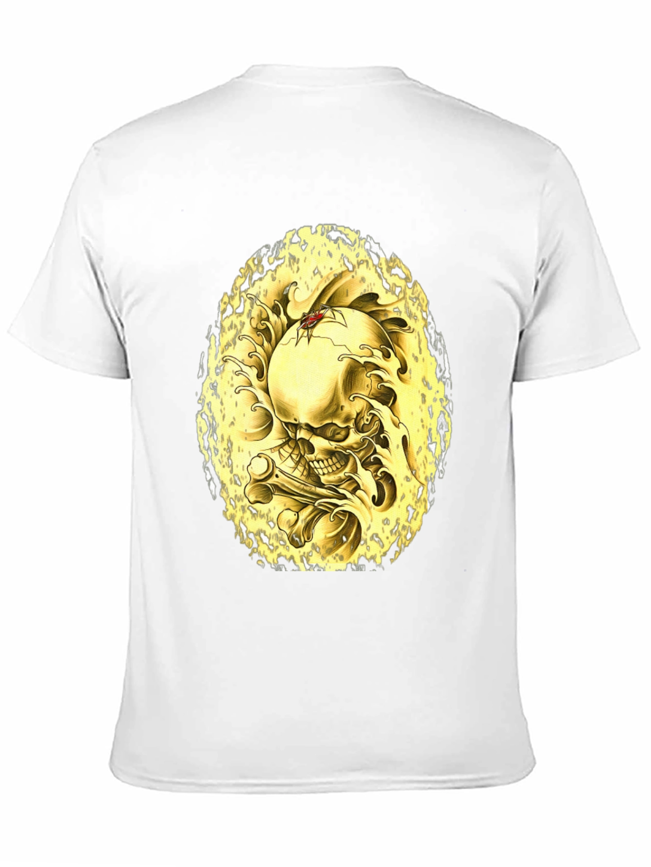Skull & Bones Graphic Tee - Black Cotton T-Shirt