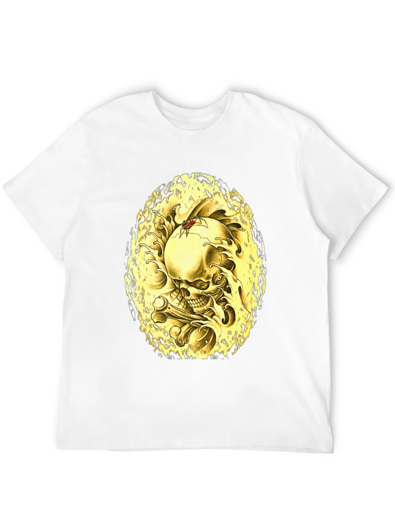 Skull & Bones Graphic Tee - Black Cotton T-Shirt