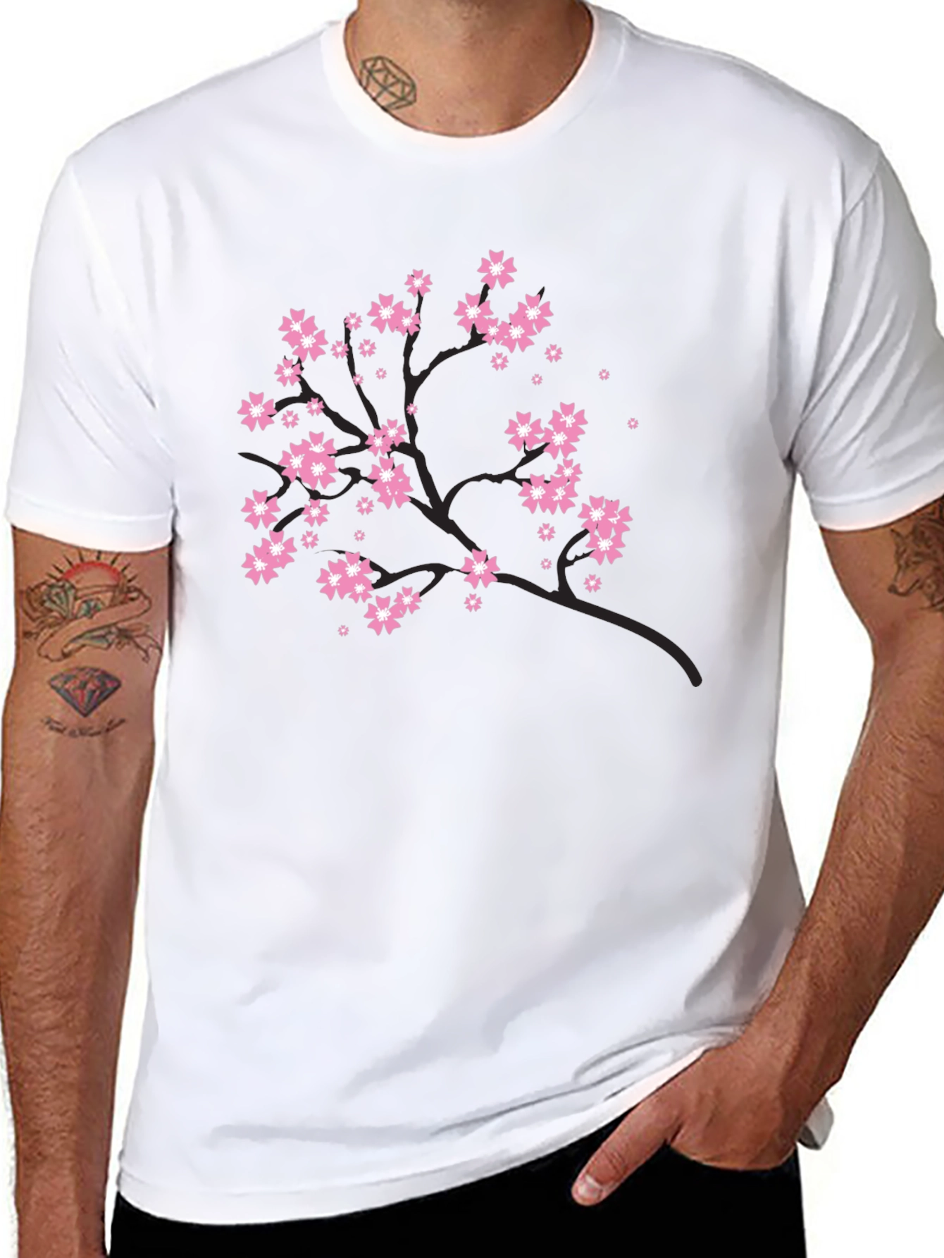Blossom Tree Graphic Tee - Black
