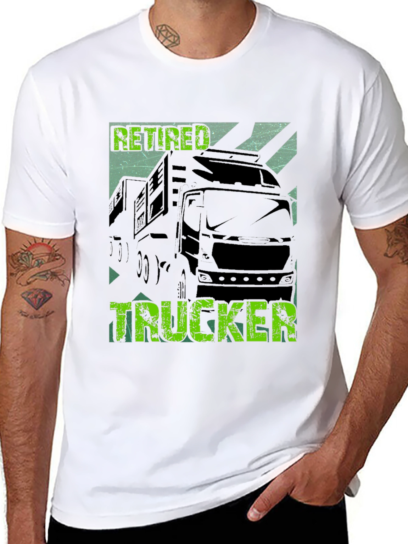 Retired Trucker Graphic T-Shirt