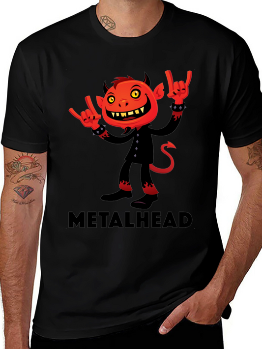 Metalhead Devil Graphic T-Shirt