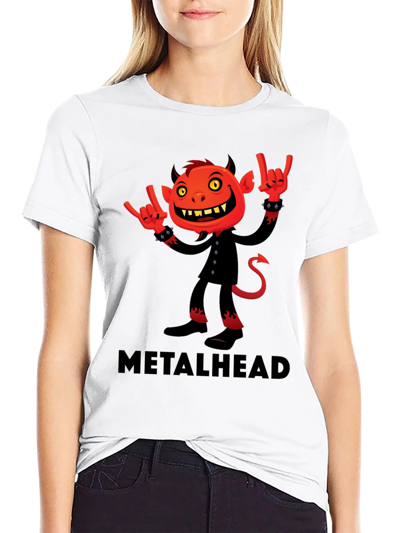 Metalhead Devil Graphic T-Shirt