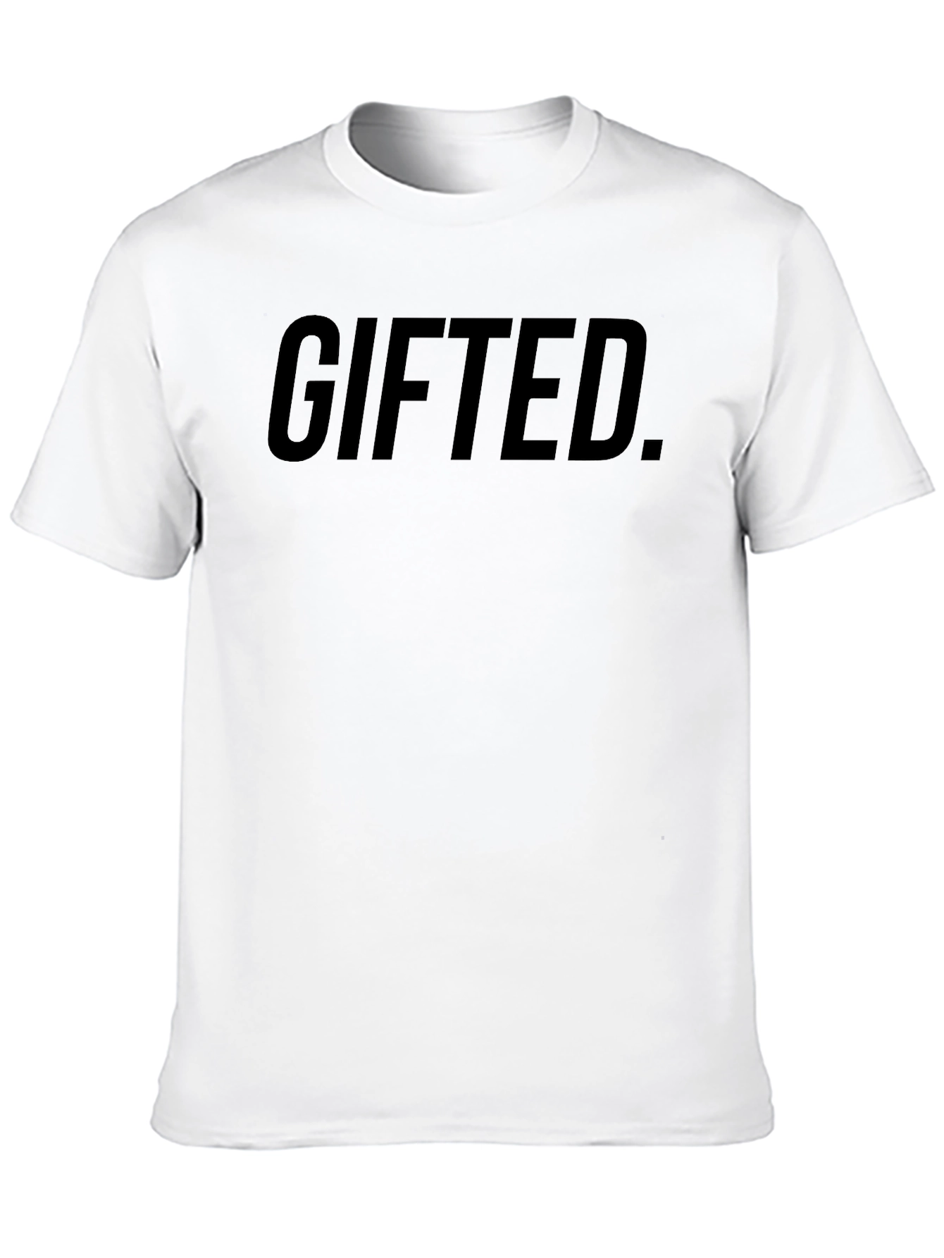 Gifted Black Graphic Tee - Stylish Mens Casual Wear
