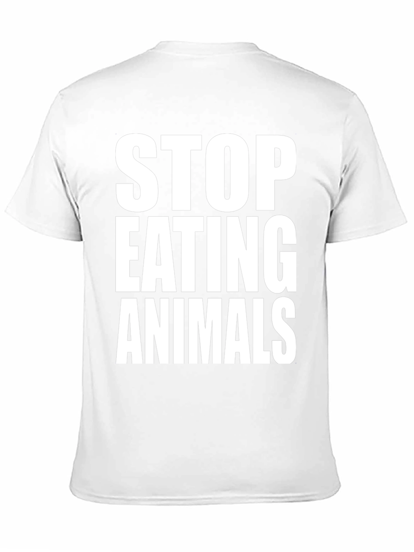 Vegan T-Shirt: Stop Eating Animals - Black