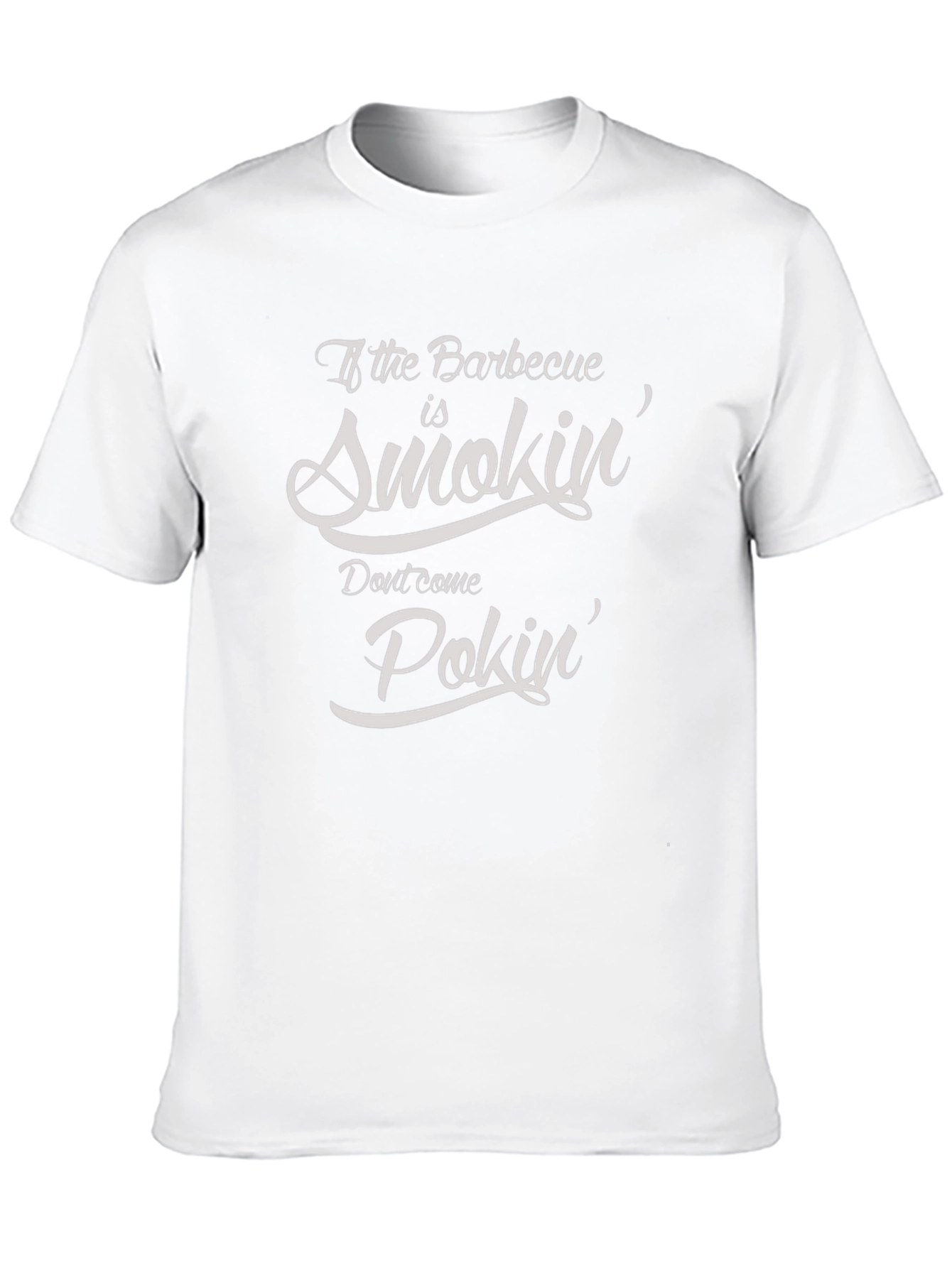 Funny BBQ Smokin & Pokin Graphic T-Shirt