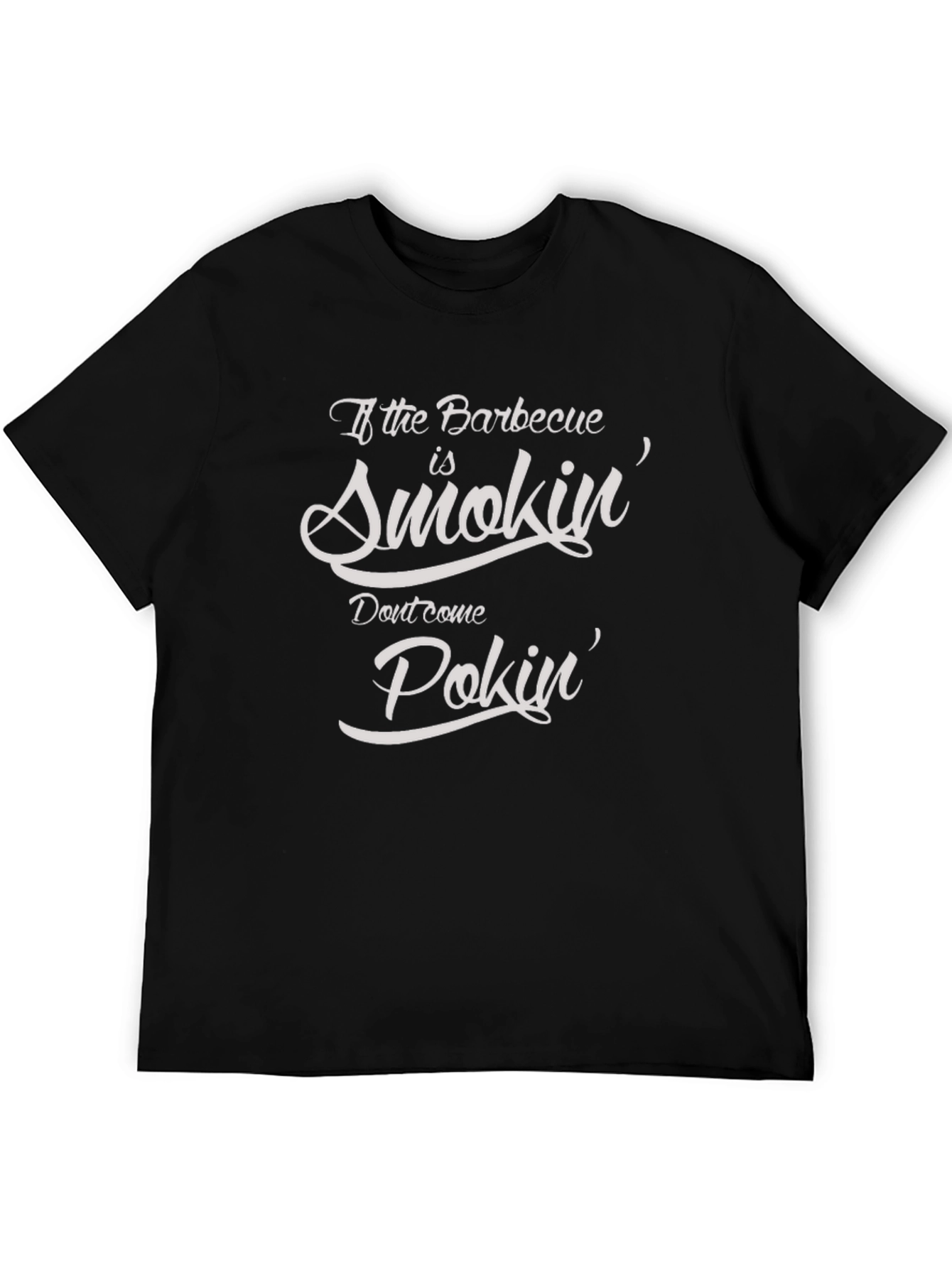 Funny BBQ Smokin & Pokin Graphic T-Shirt
