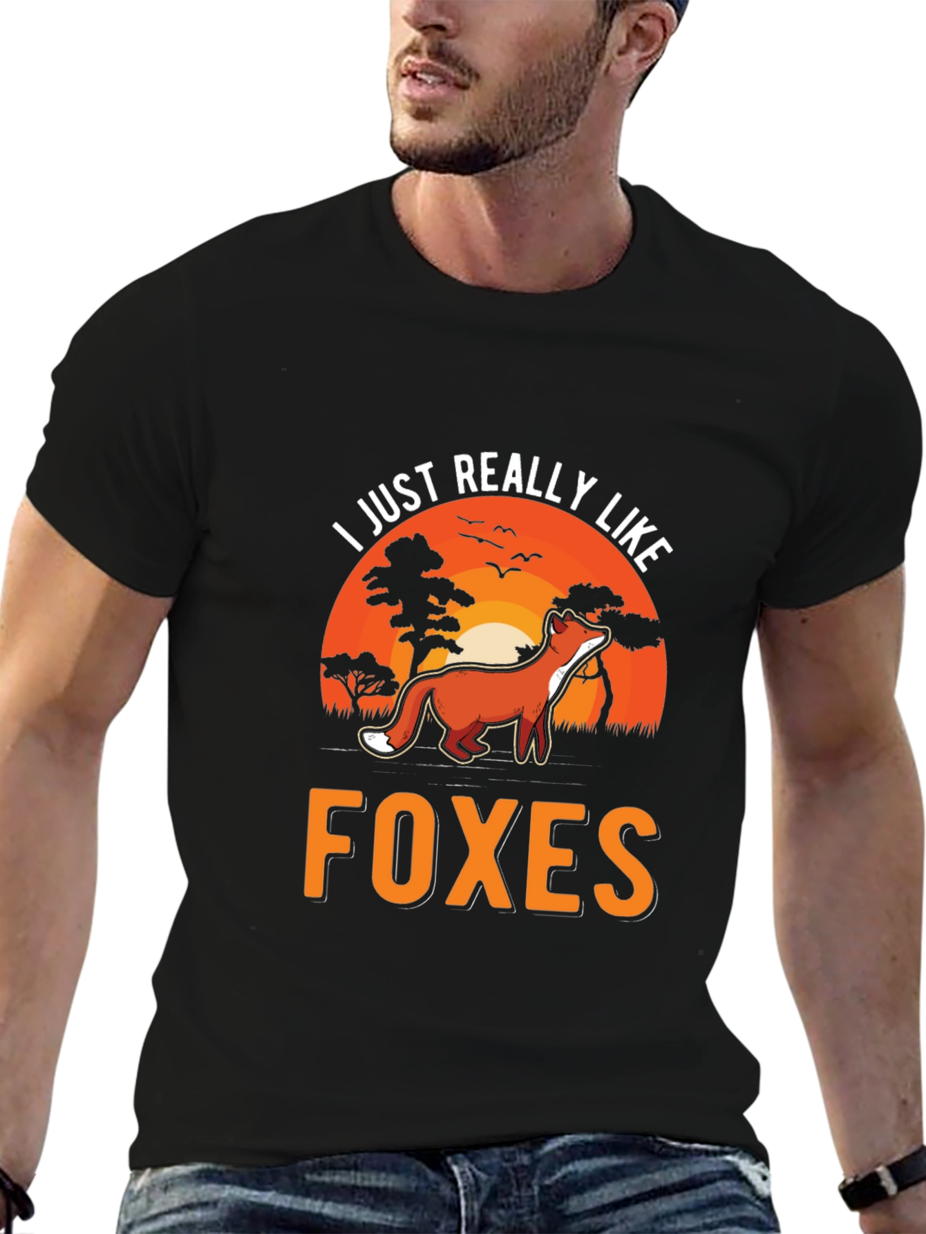 I Just Really Like Foxes Graphic T-Shirt
