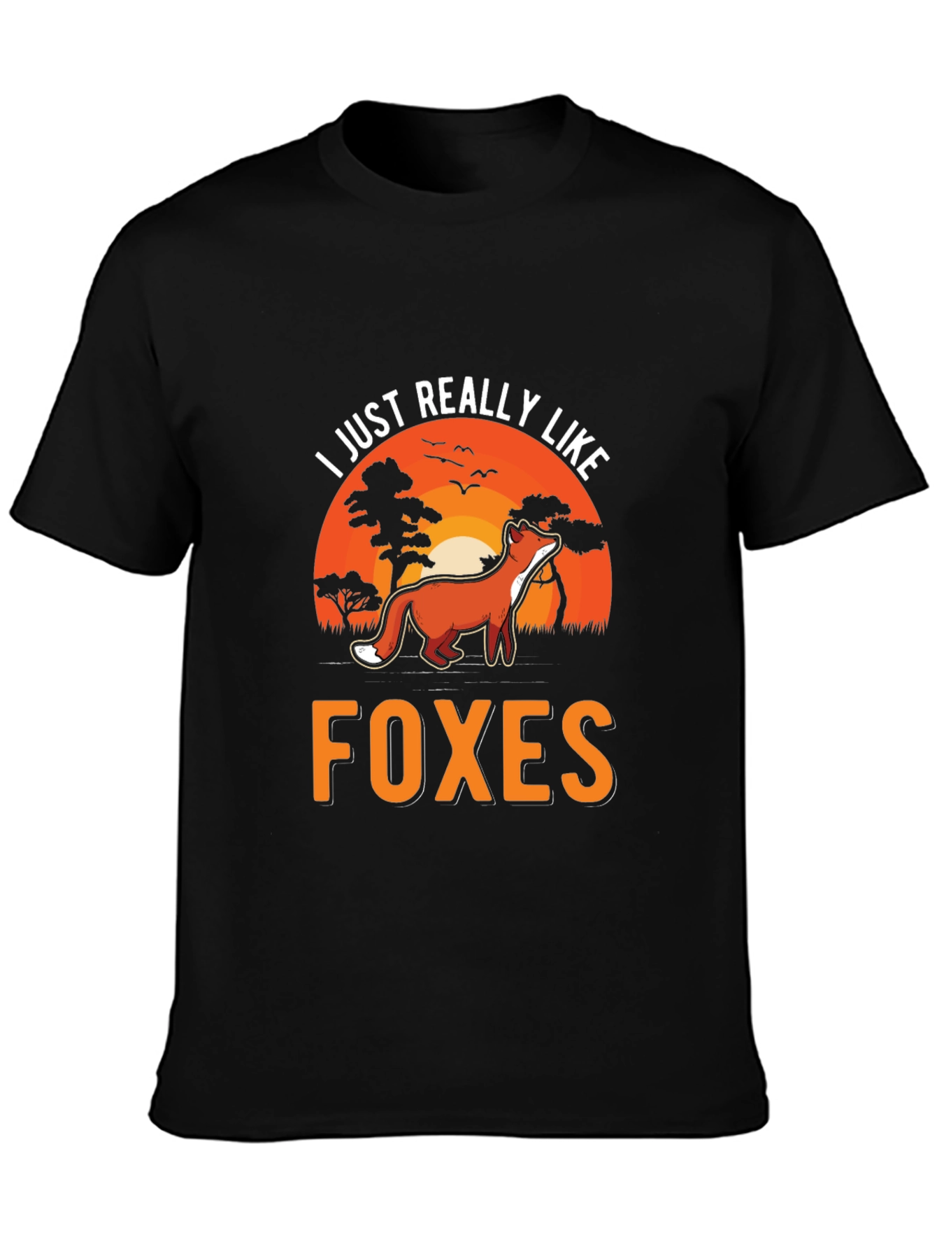 I Just Really Like Foxes Graphic T-Shirt