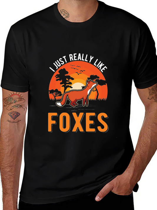 I Just Really Like Foxes Graphic T-Shirt