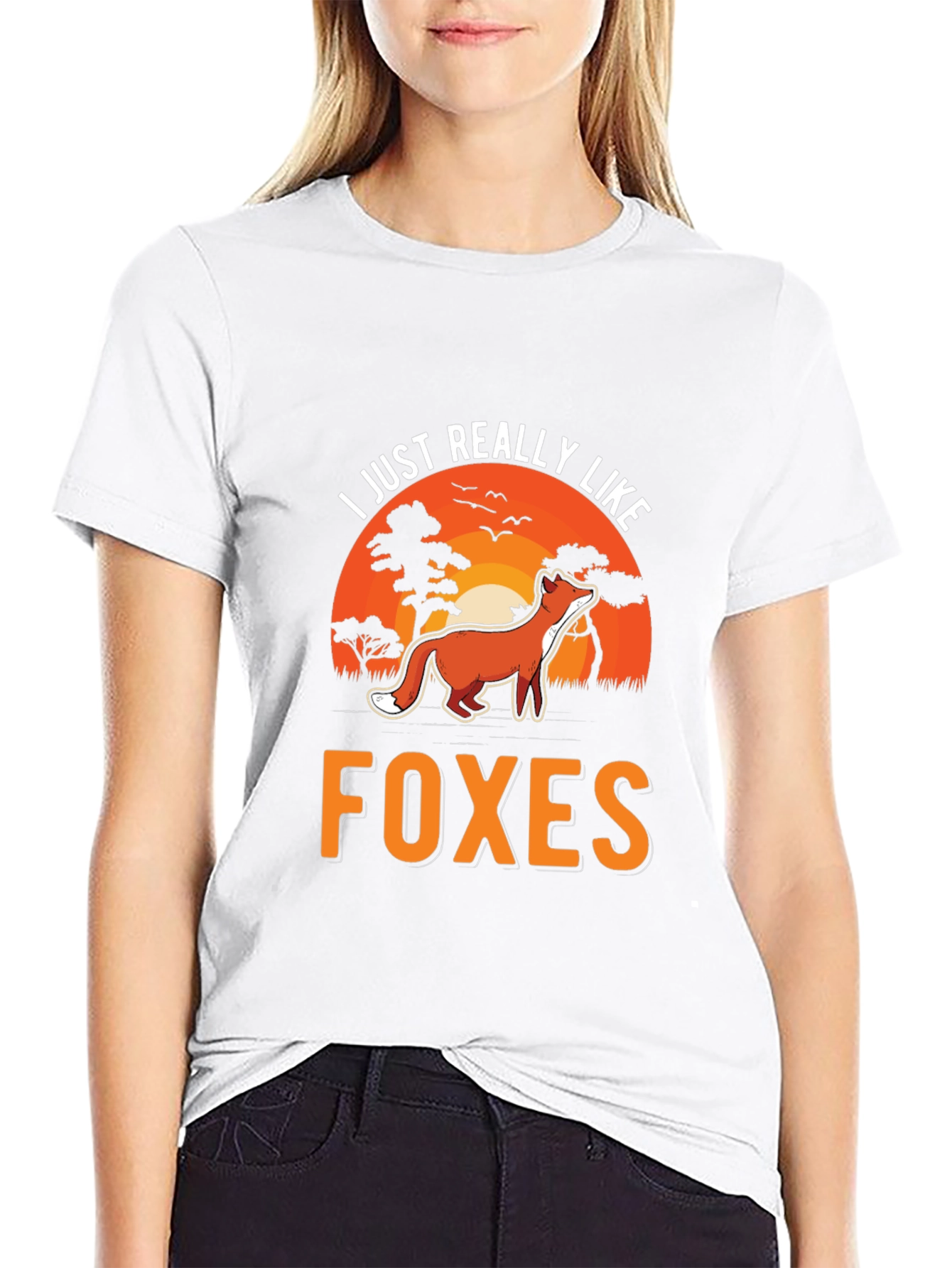 I Just Really Like Foxes Graphic T-Shirt
