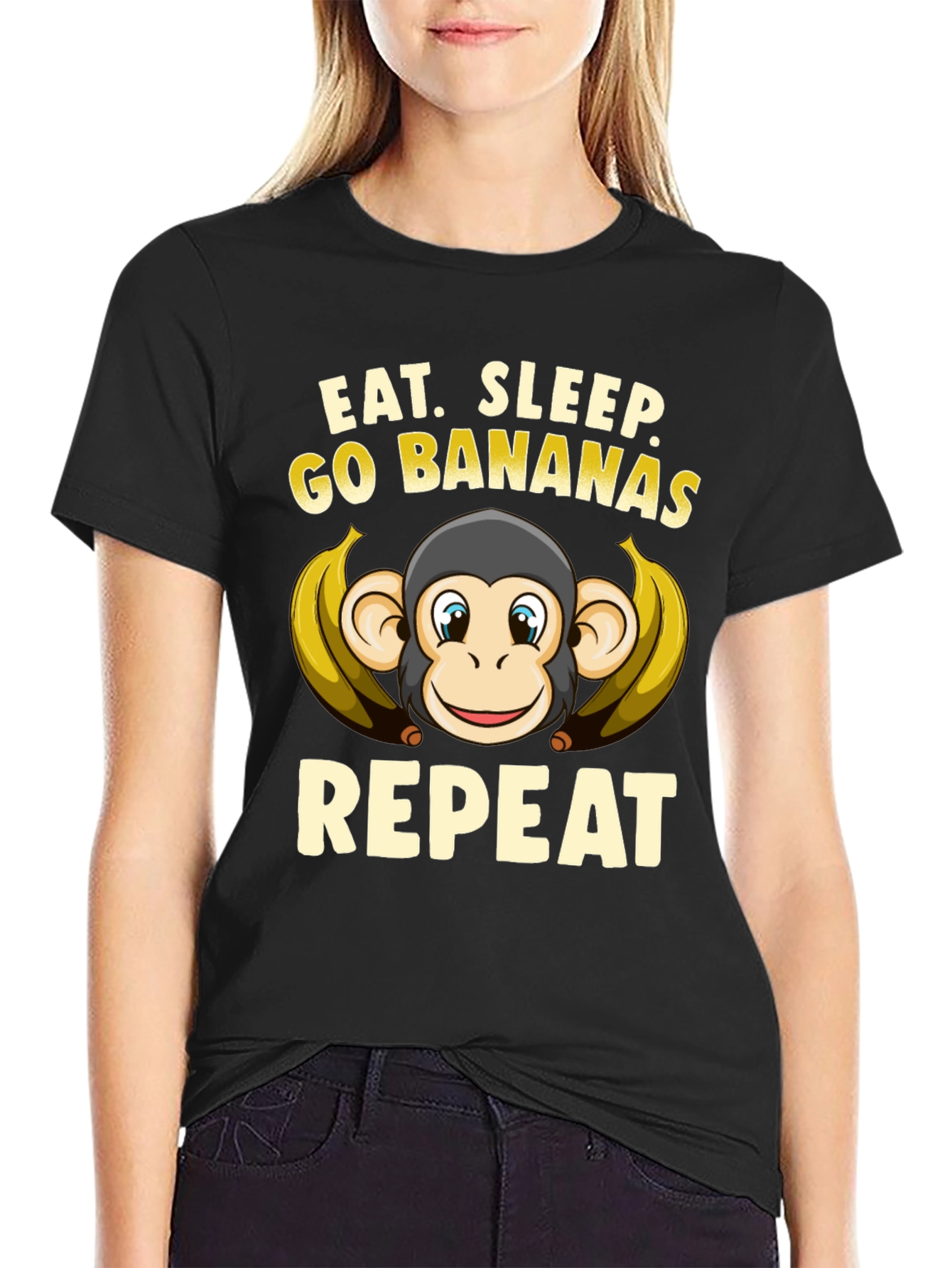 Eat Sleep Go Bananas Repeat T-Shirt