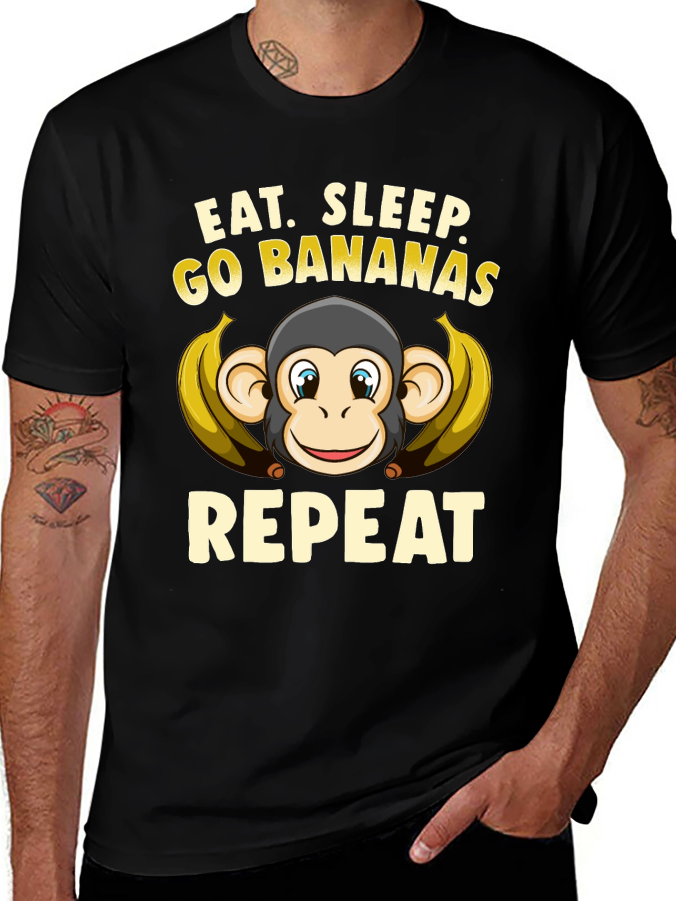 Eat Sleep Go Bananas Repeat T-Shirt