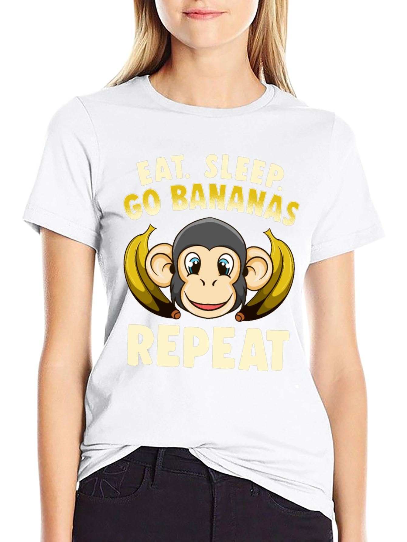 Eat Sleep Go Bananas Repeat T-Shirt