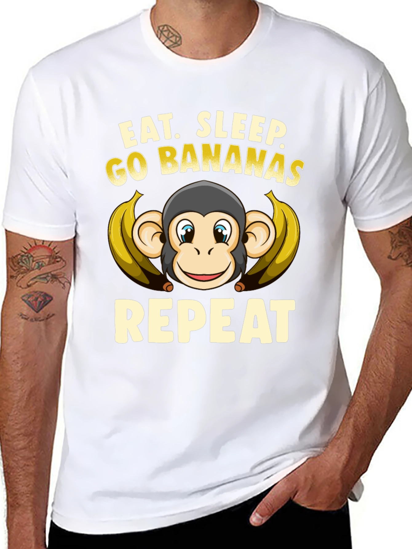 Eat Sleep Go Bananas Repeat T-Shirt