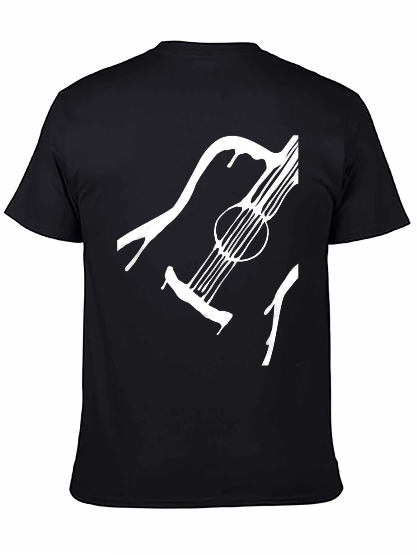 Guitar Graphic Tee - Stylish Black T-Shirt
