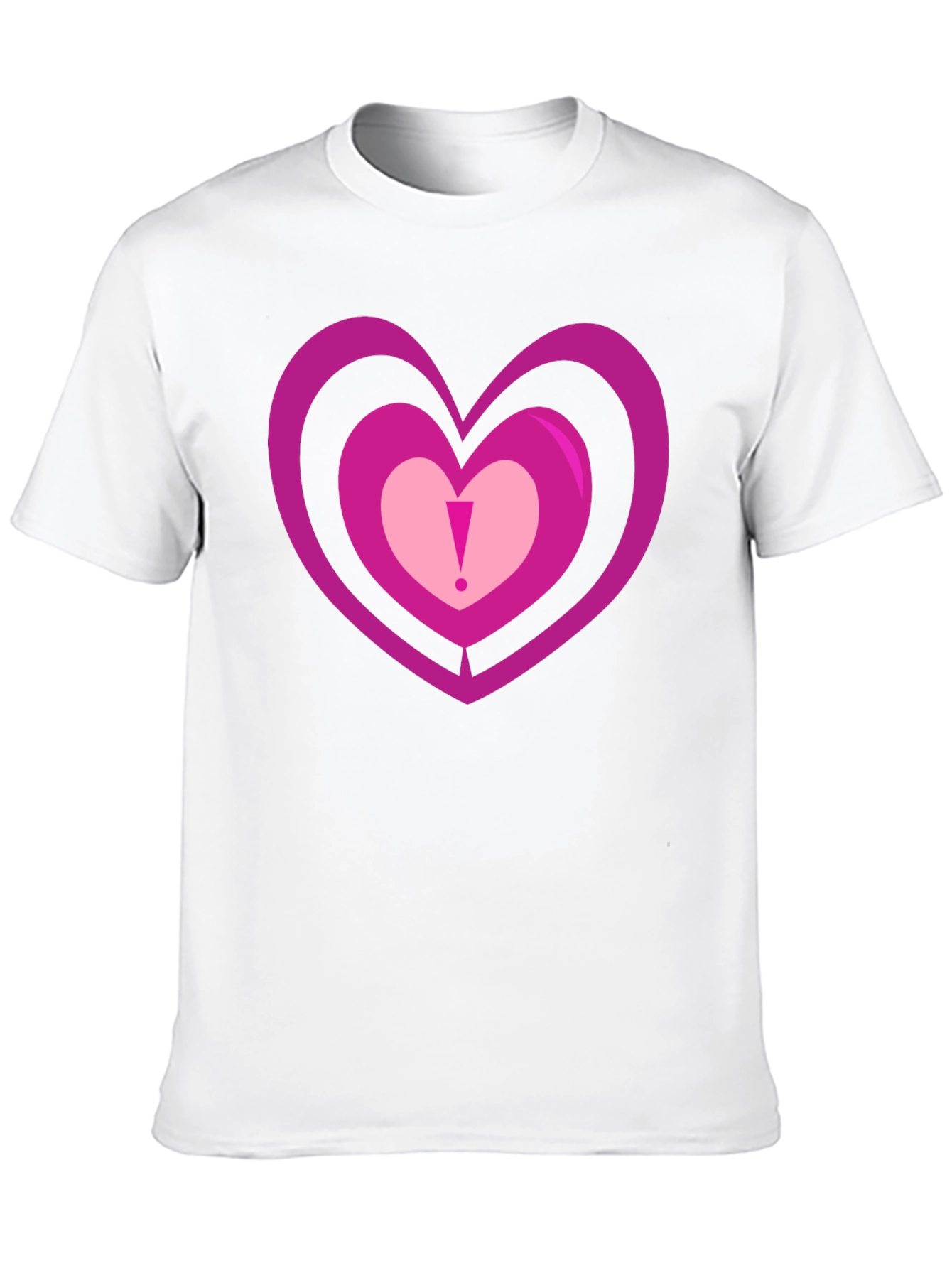 Heart Design Black T-Shirt