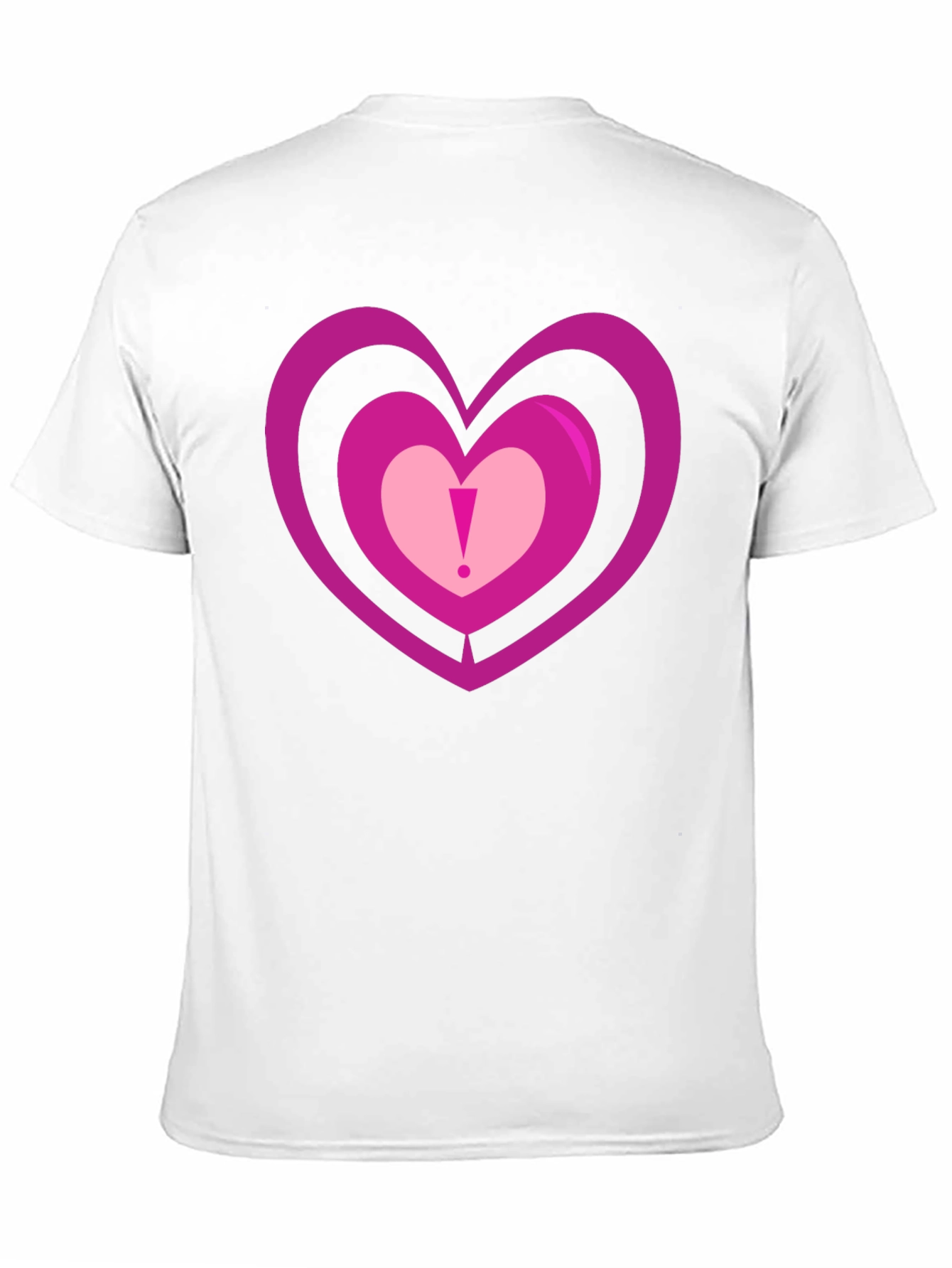 Heart Design Black T-Shirt