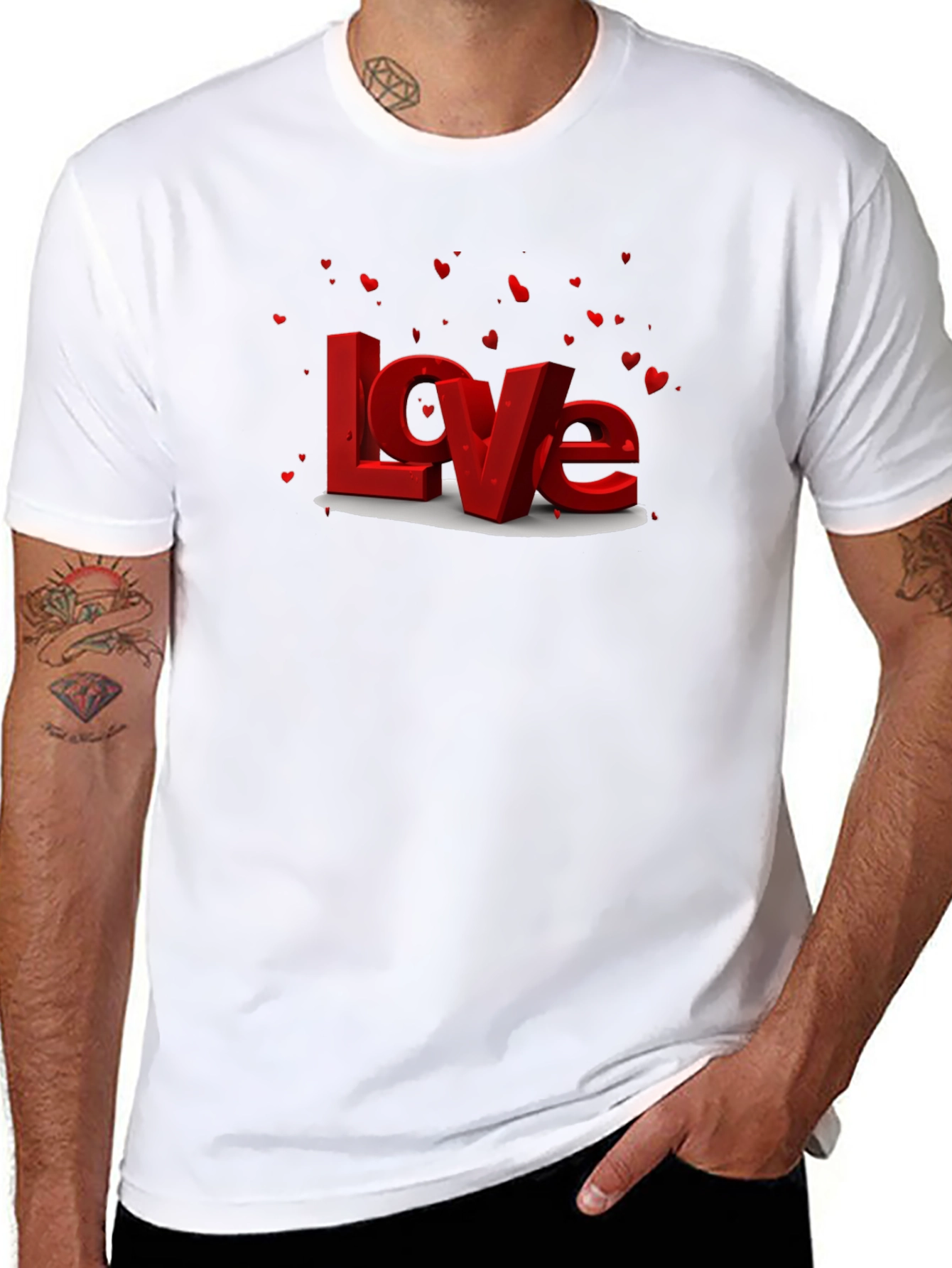 Love T-Shirt - Red Valentines Day Graphic Tee