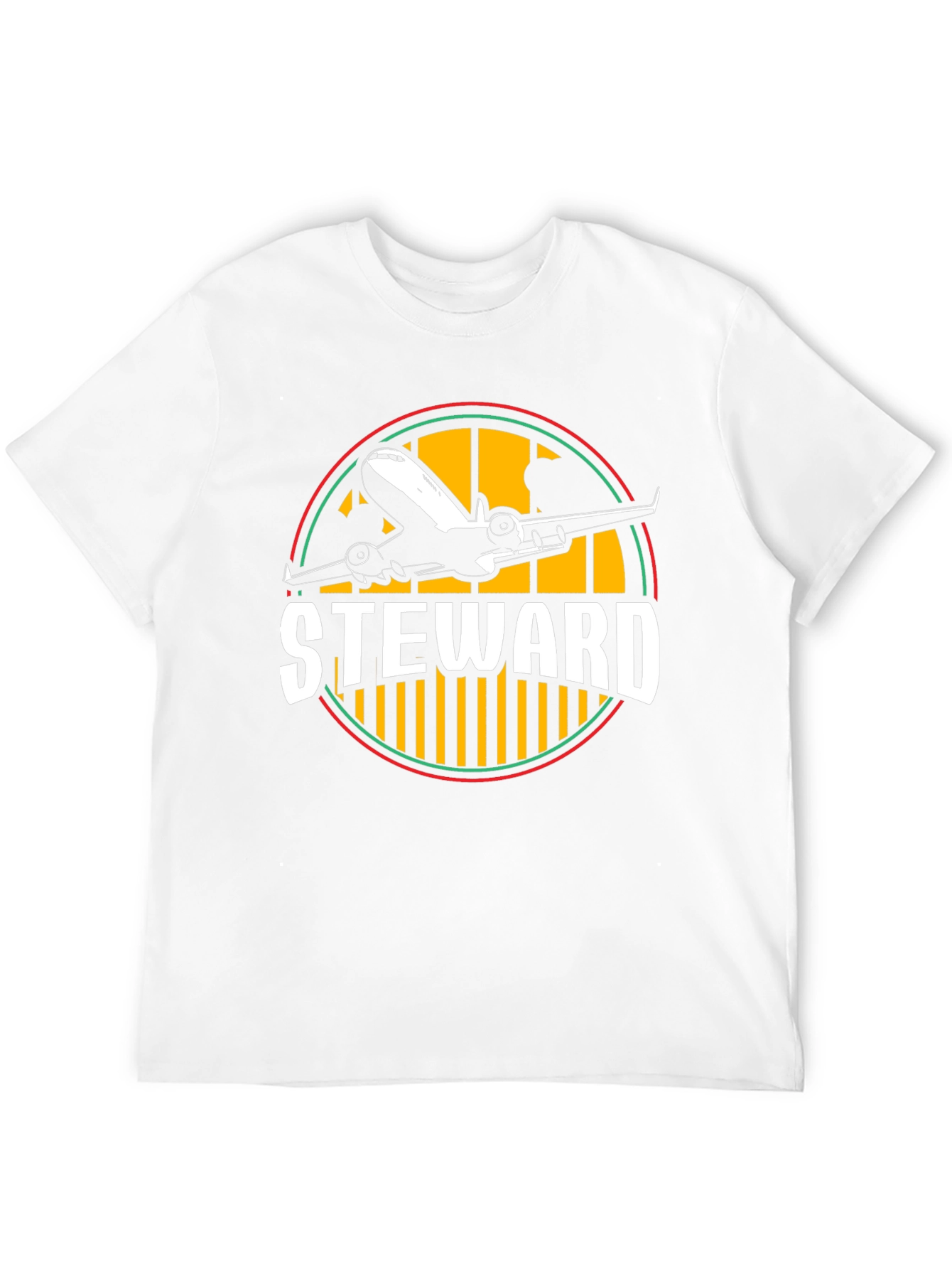 Steward Airplane Graphic T-Shirt