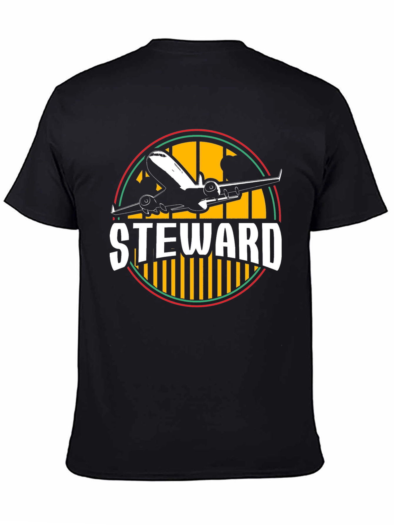 Steward Airplane Graphic T-Shirt