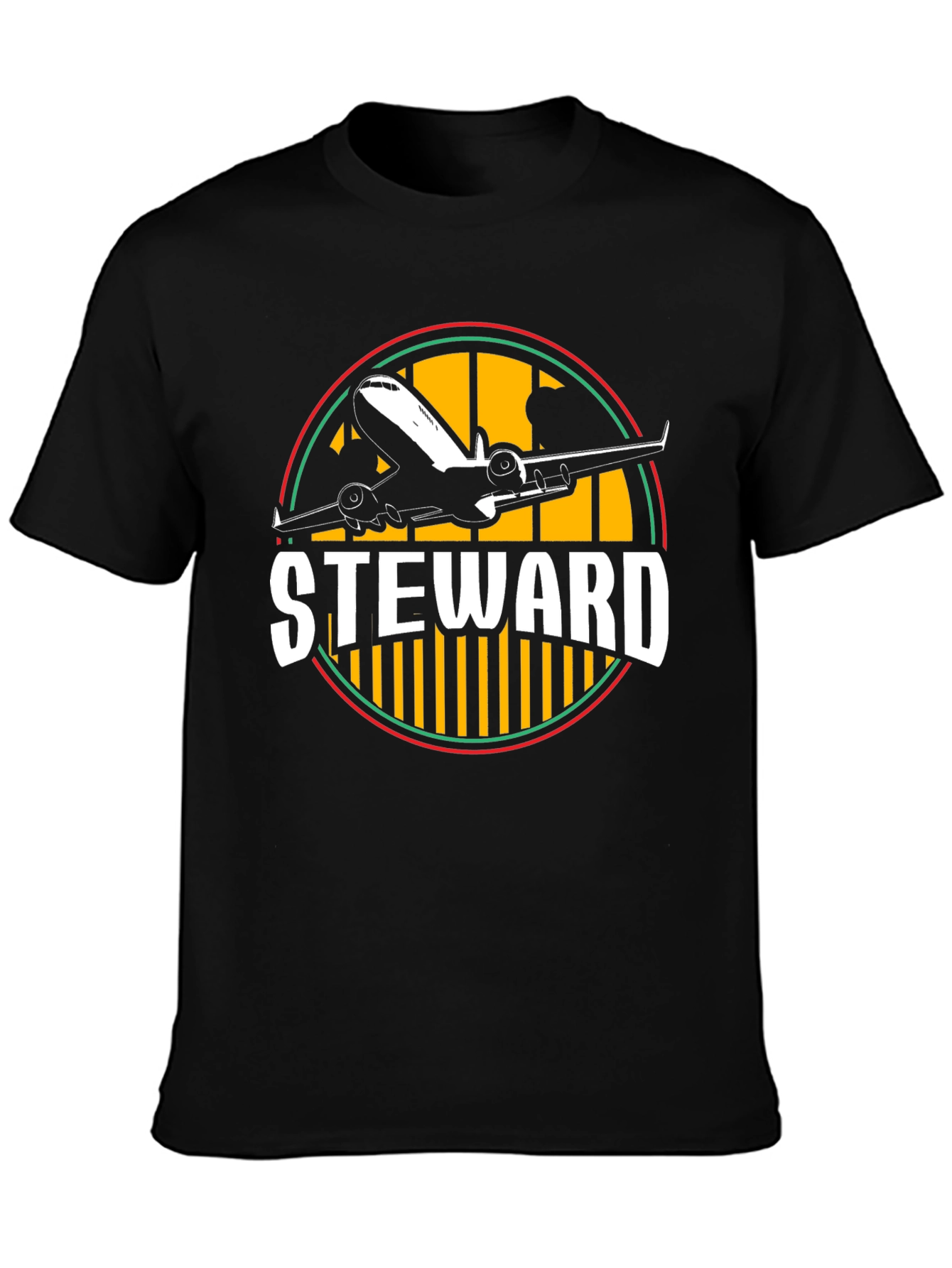 Steward Airplane Graphic T-Shirt