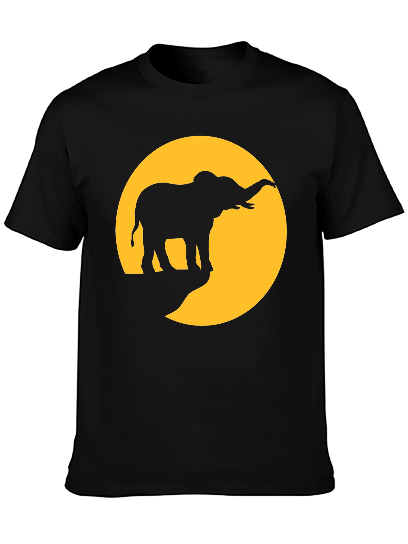 Elephant Silhouette T-Shirt - Wildlife Design