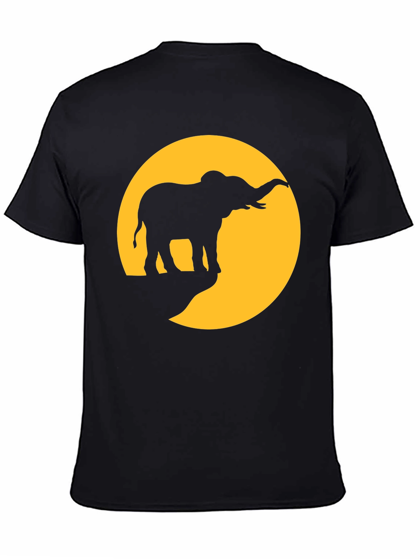 Elephant Silhouette T-Shirt - Wildlife Design