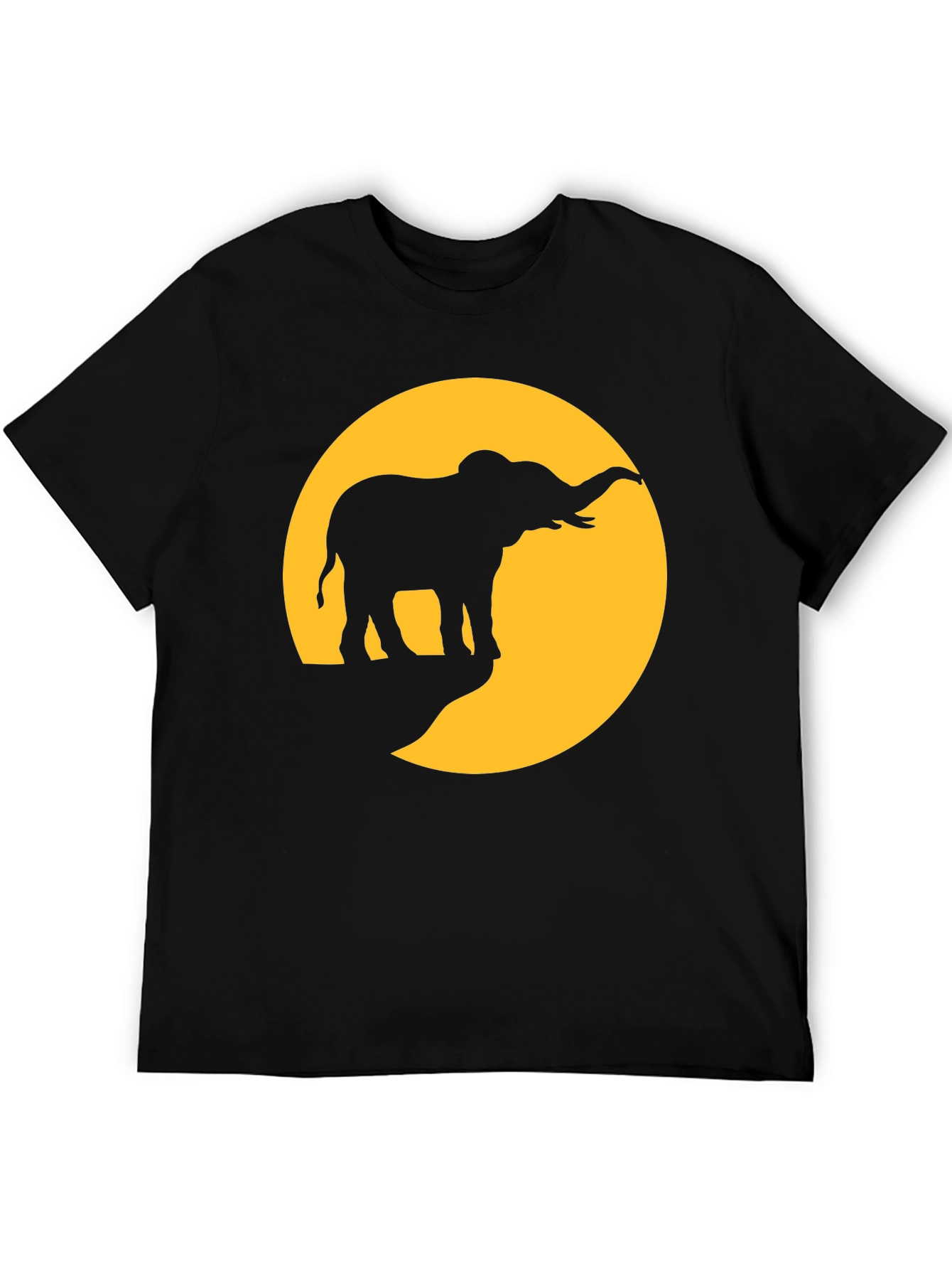 Elephant Silhouette T-Shirt - Wildlife Design