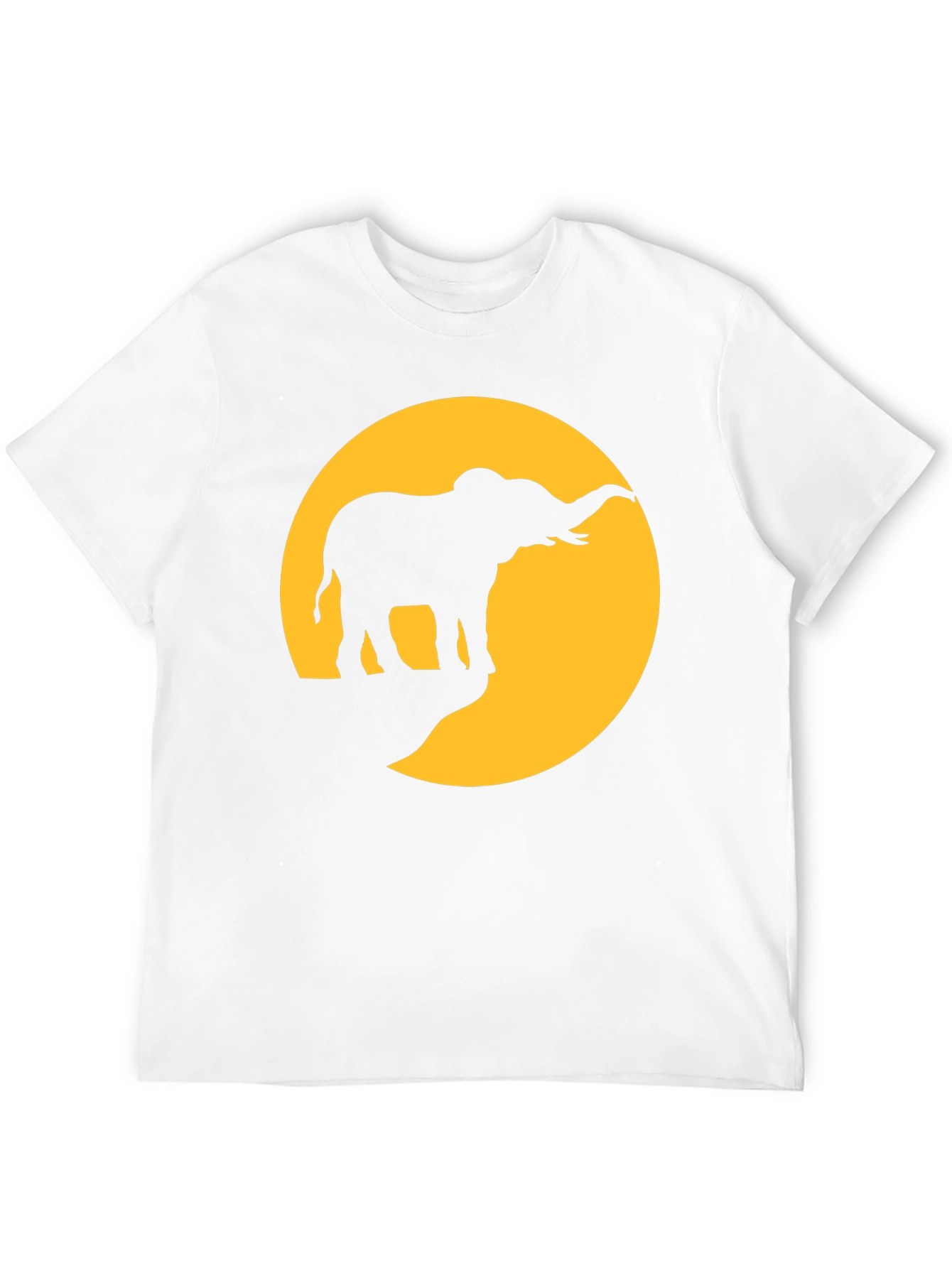 Elephant Silhouette T-Shirt - Wildlife Design