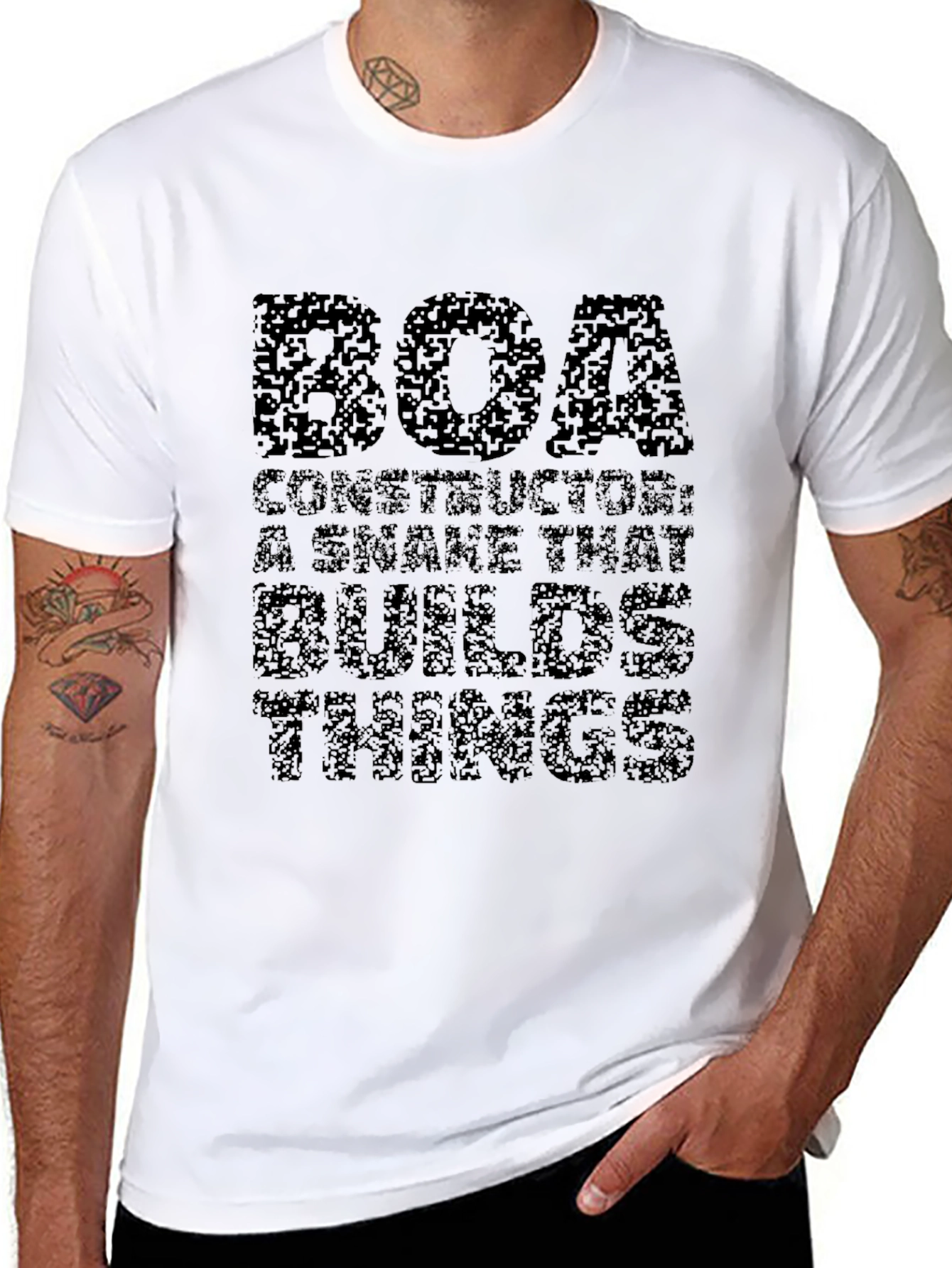 Boa Constructor Snake Builder T-Shirt Funny Programmer Tee