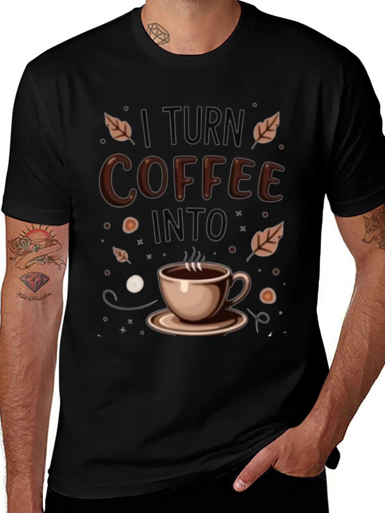 Coffee Conversion Tee - Mens Black T-Shirt