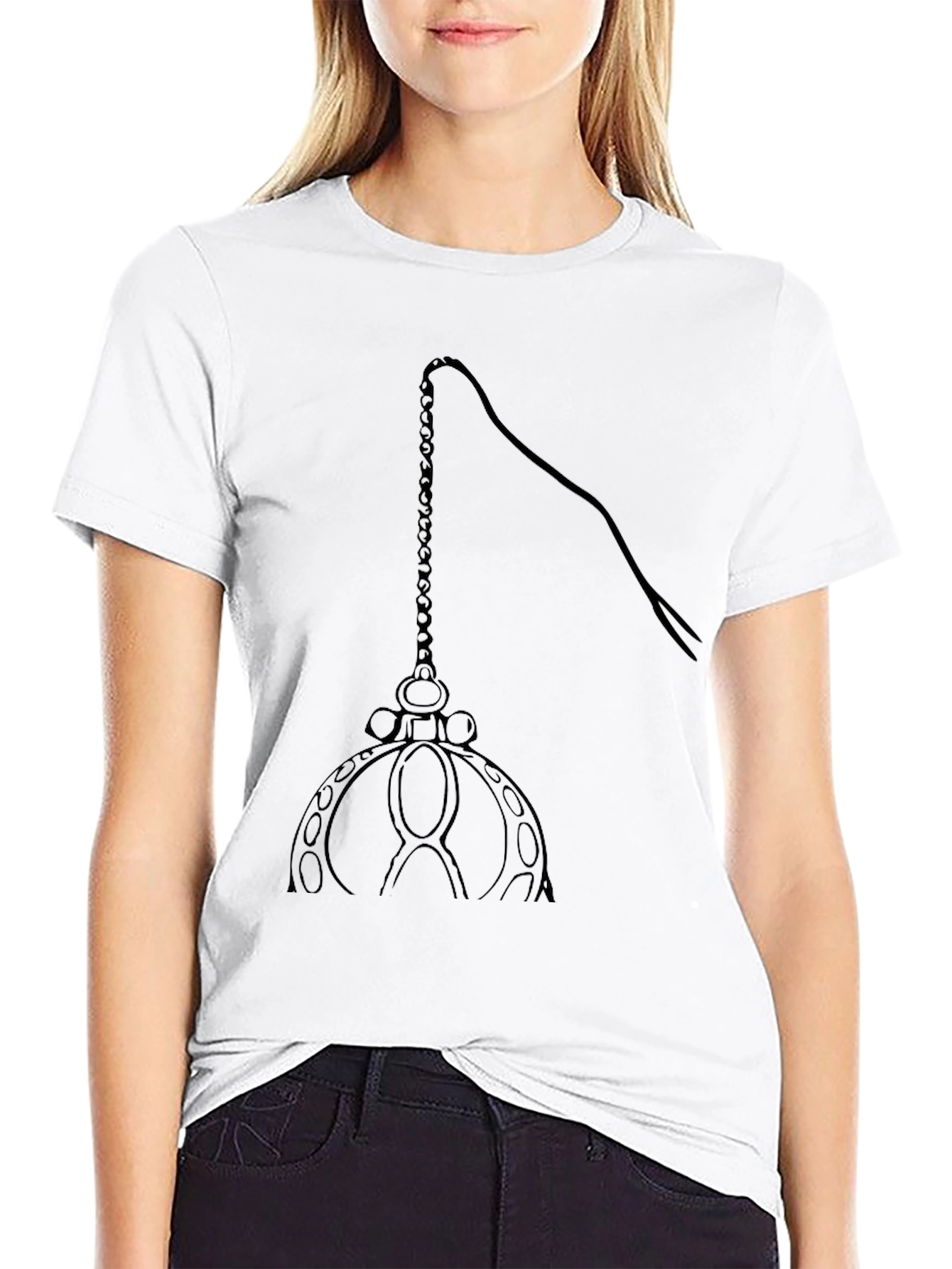 Black T-Shirt with Queen Whip Design