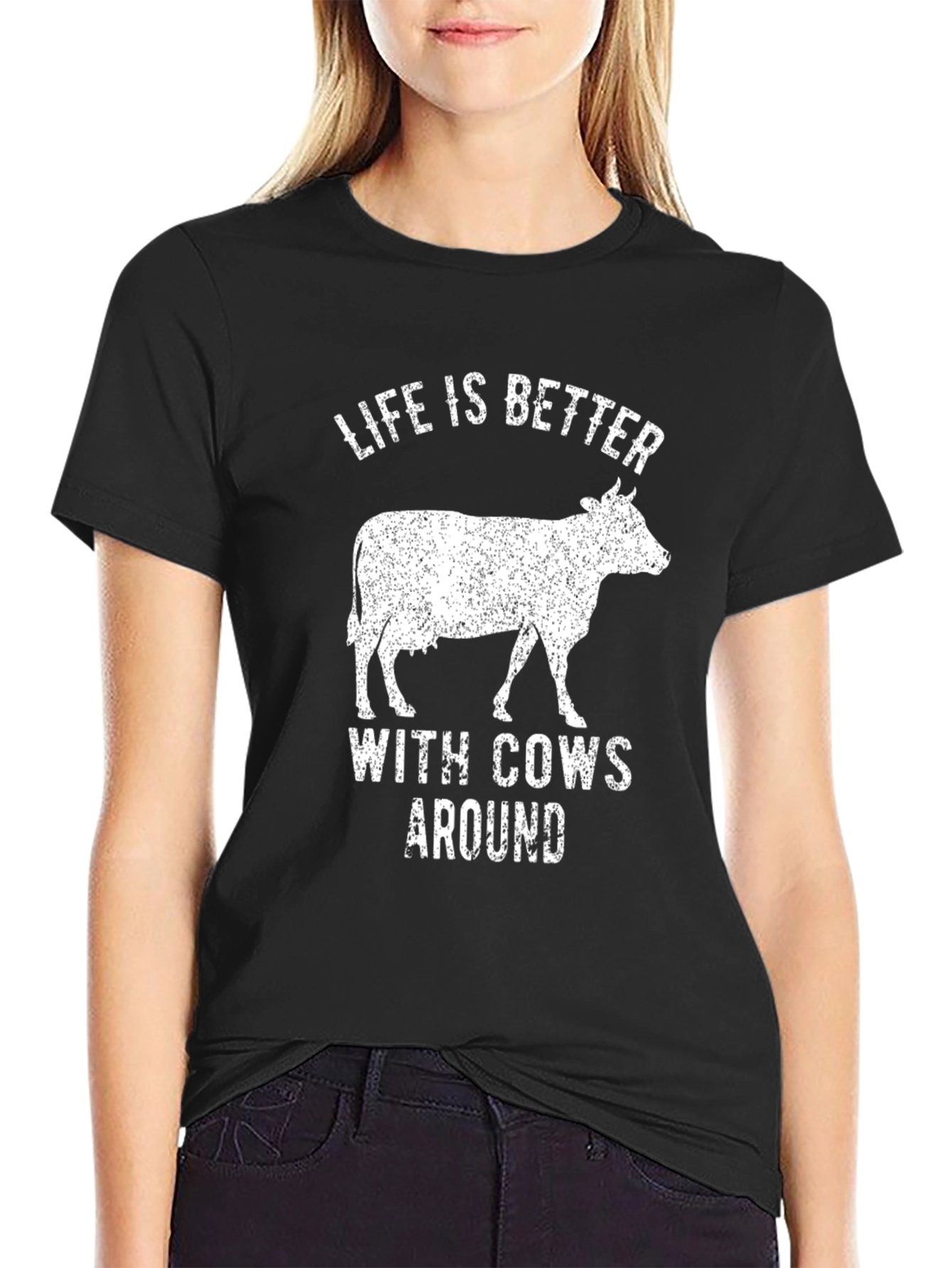 Life Is Better With Cows Around T-Shirt