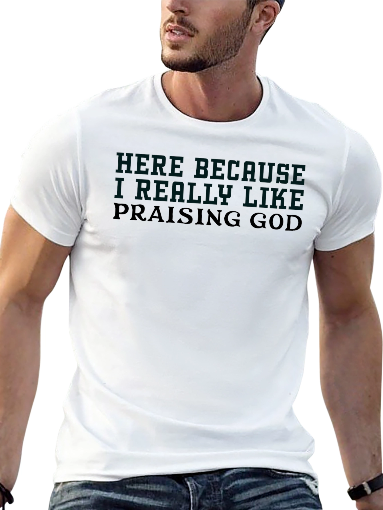 Praising God Graphic T-Shirt - Religious Faith Tee