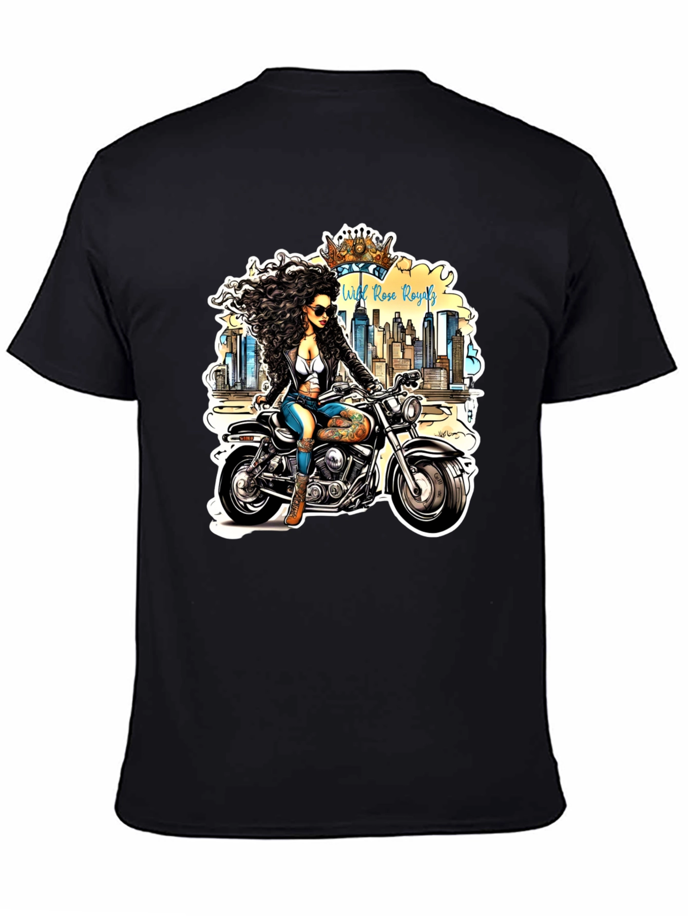 Wild Rose Royals Biker T-Shirt