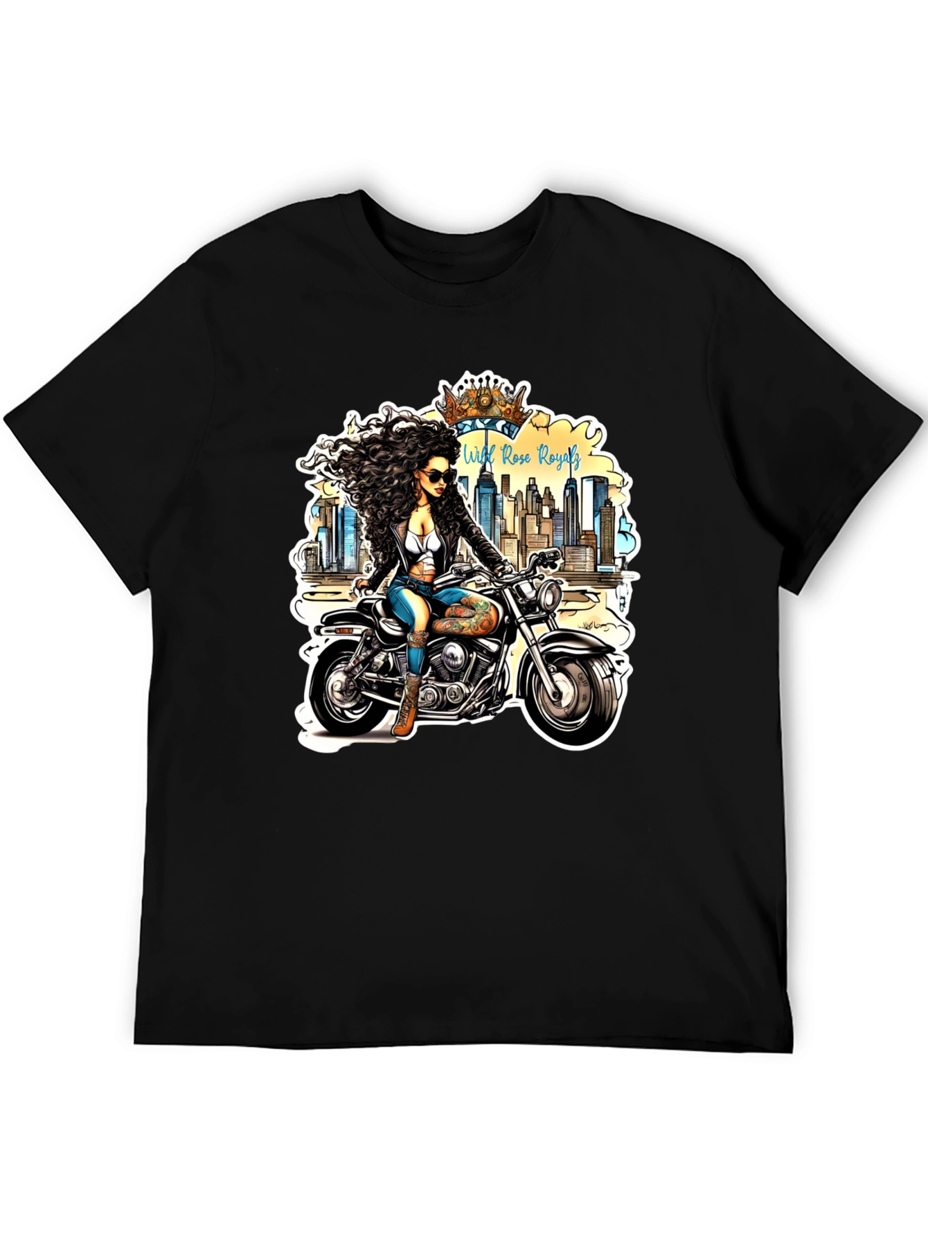 Wild Rose Royals Biker T-Shirt