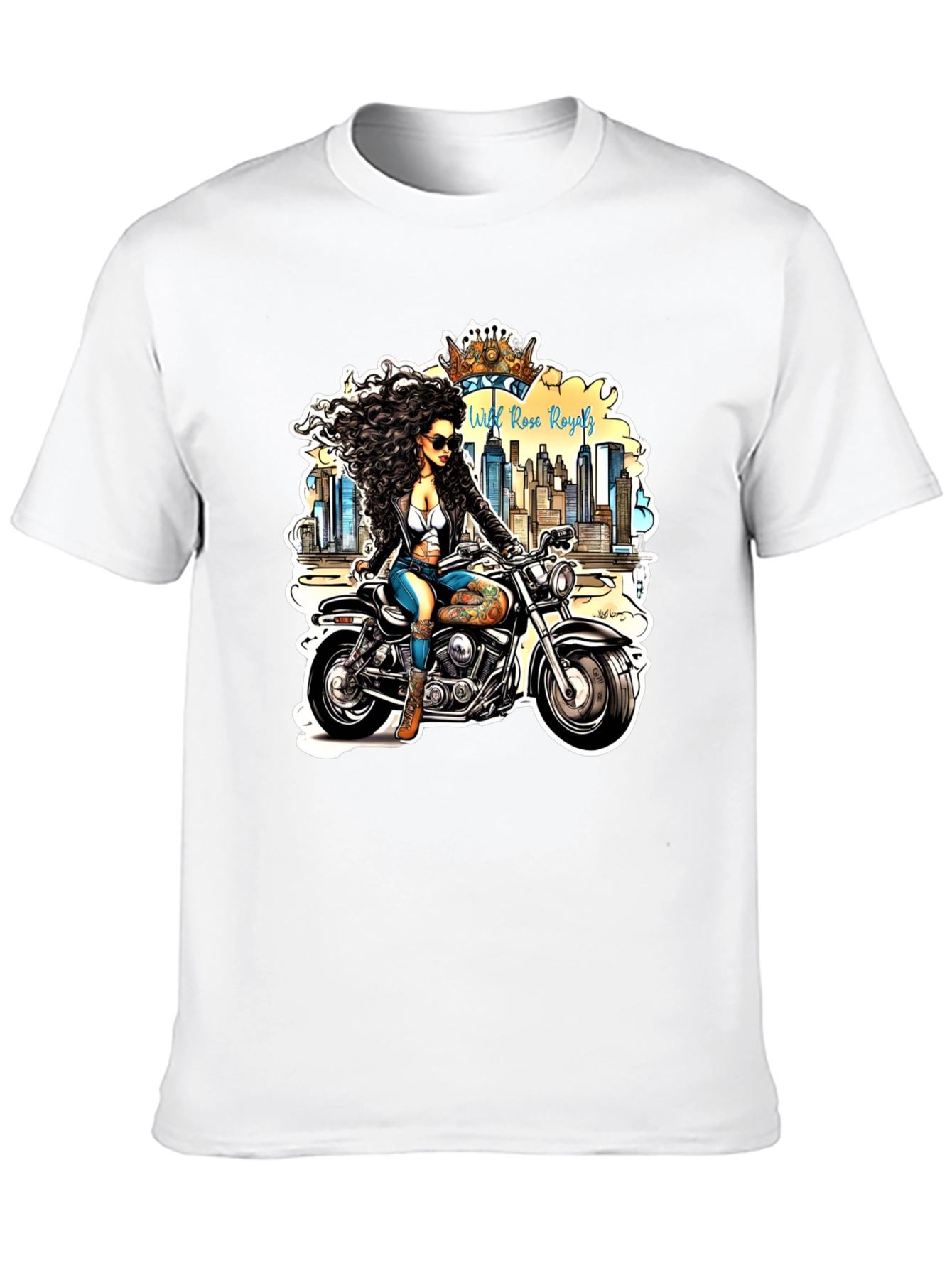 Wild Rose Royals Biker T-Shirt