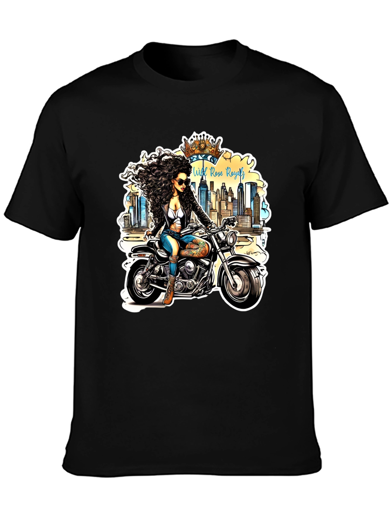 Wild Rose Royals Biker T-Shirt