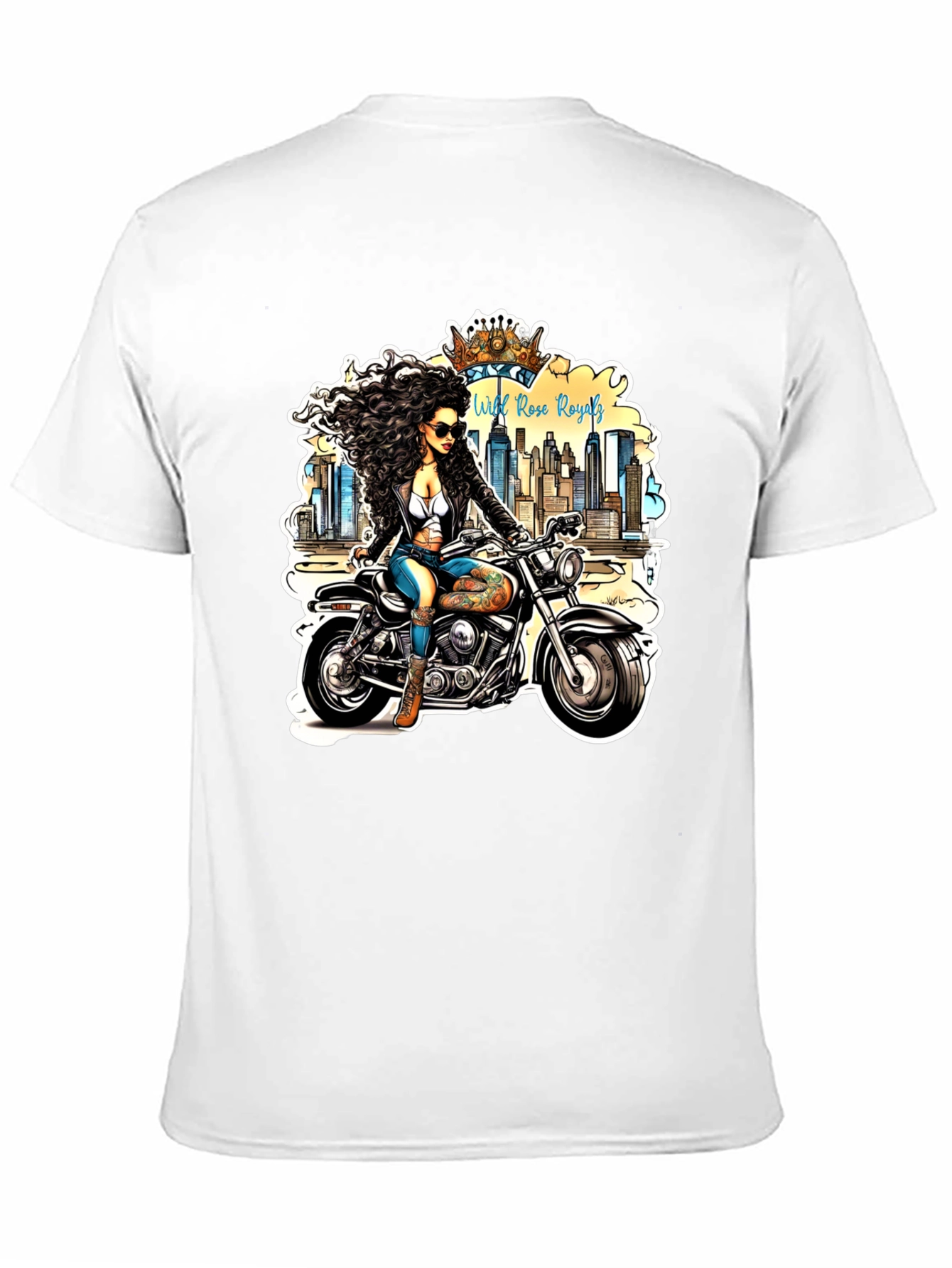 Wild Rose Royals Biker T-Shirt