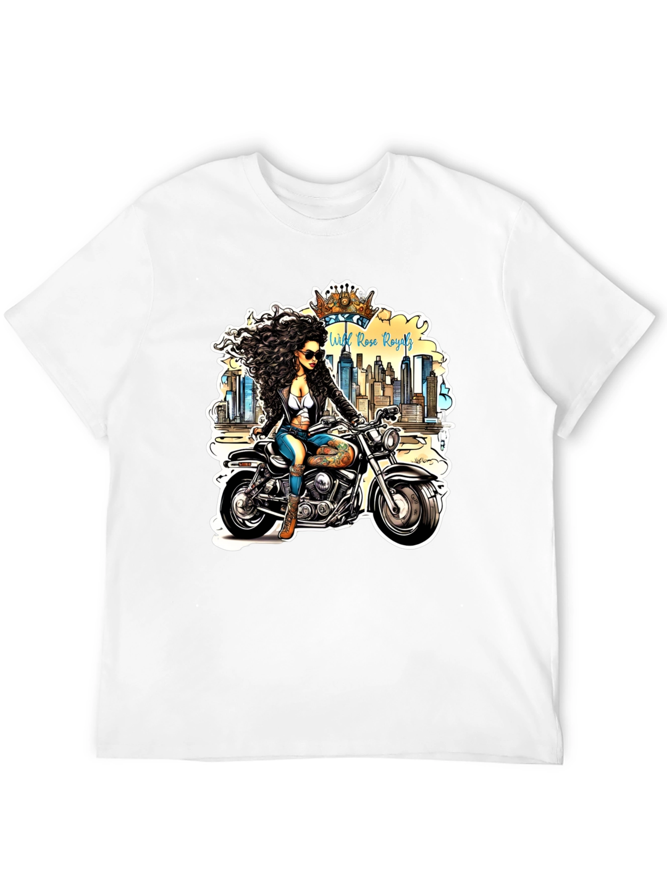 Wild Rose Royals Biker T-Shirt