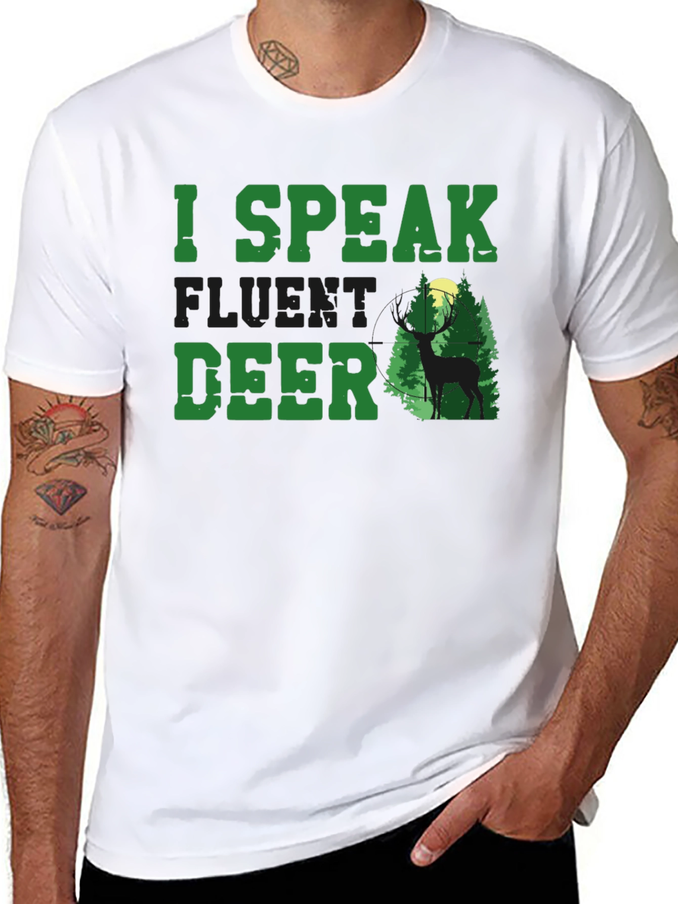 I Speak Fluent Deer T-Shirt - Hunting Apparel
