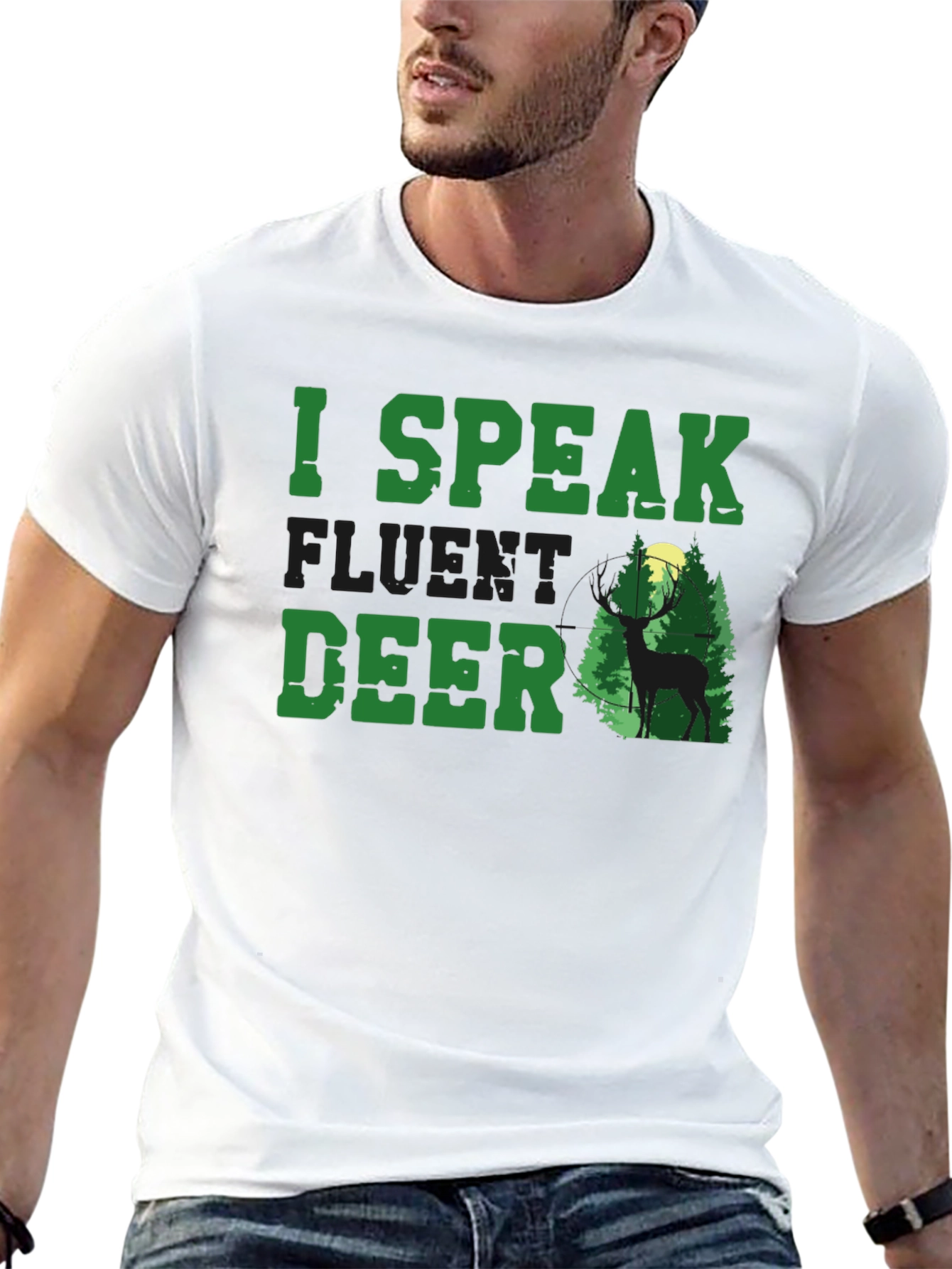 I Speak Fluent Deer T-Shirt - Hunting Apparel