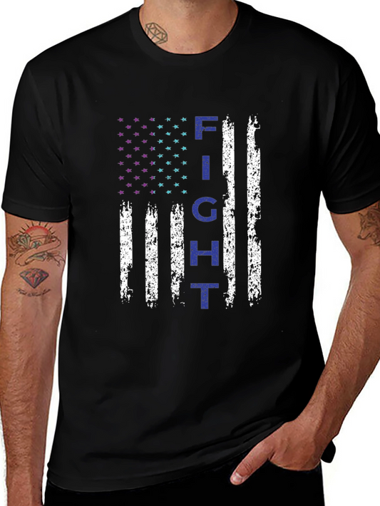 Fight Flag Graphic Tee - Support the Cause!