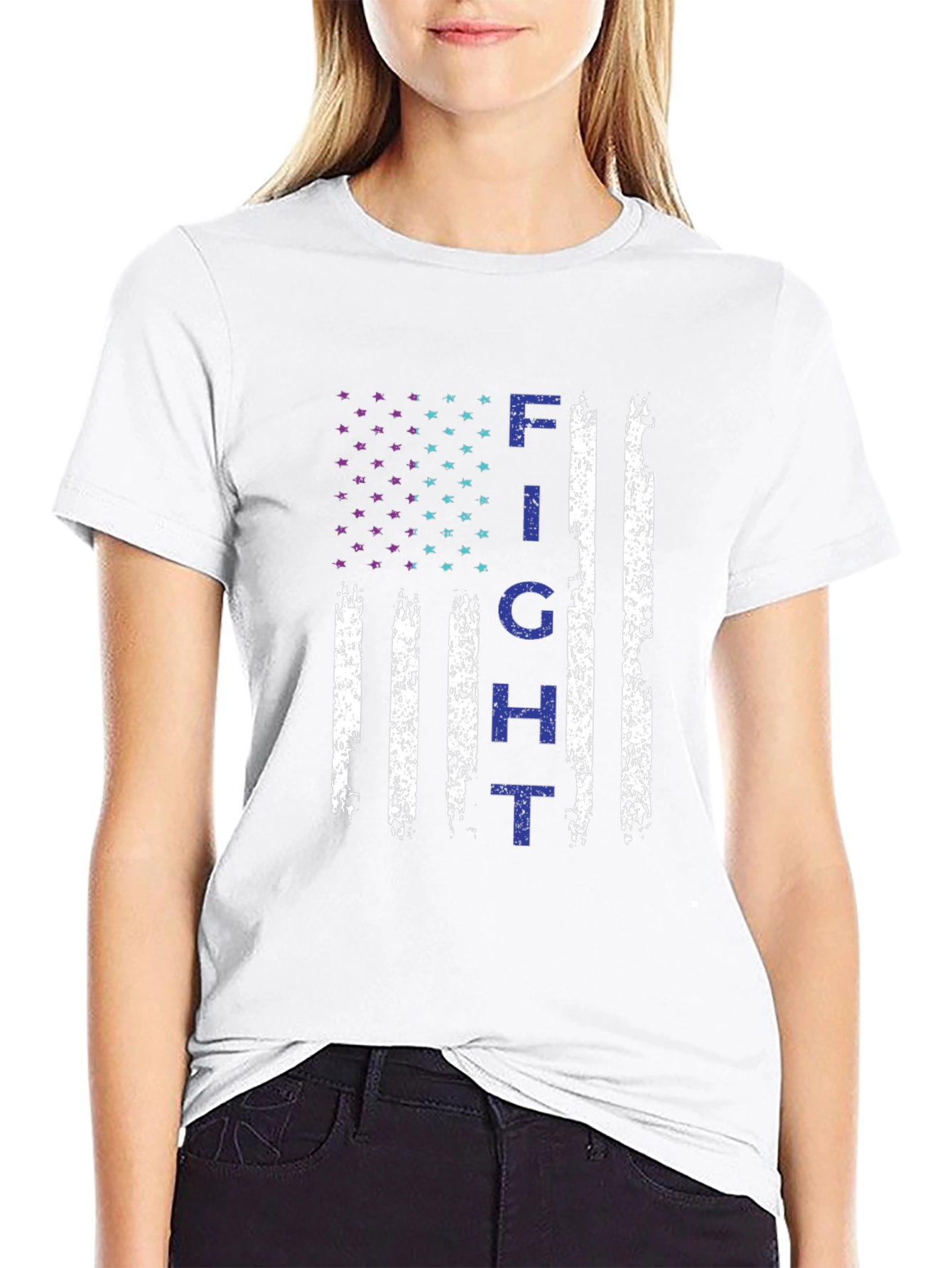 Fight Flag Graphic Tee - Support the Cause!