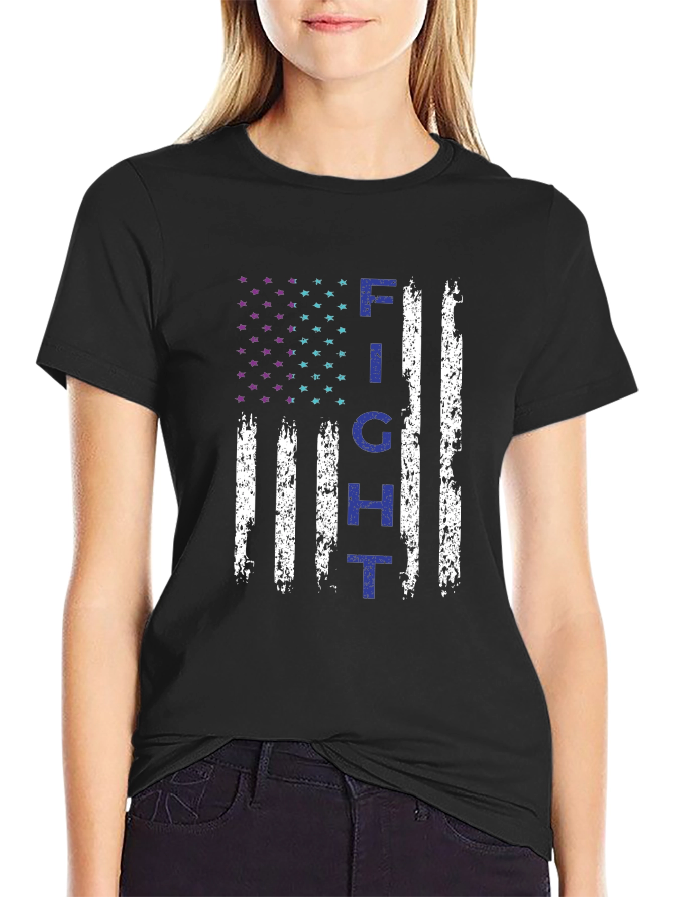 Fight Flag Graphic Tee - Support the Cause!