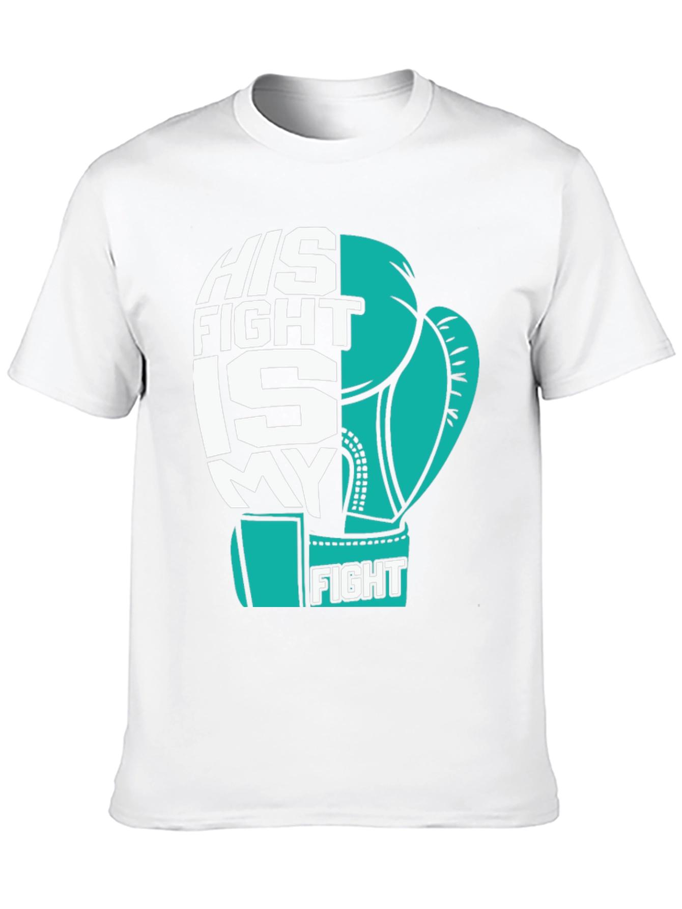 His Fight Is My Fight Boxing Glove T-Shirt
