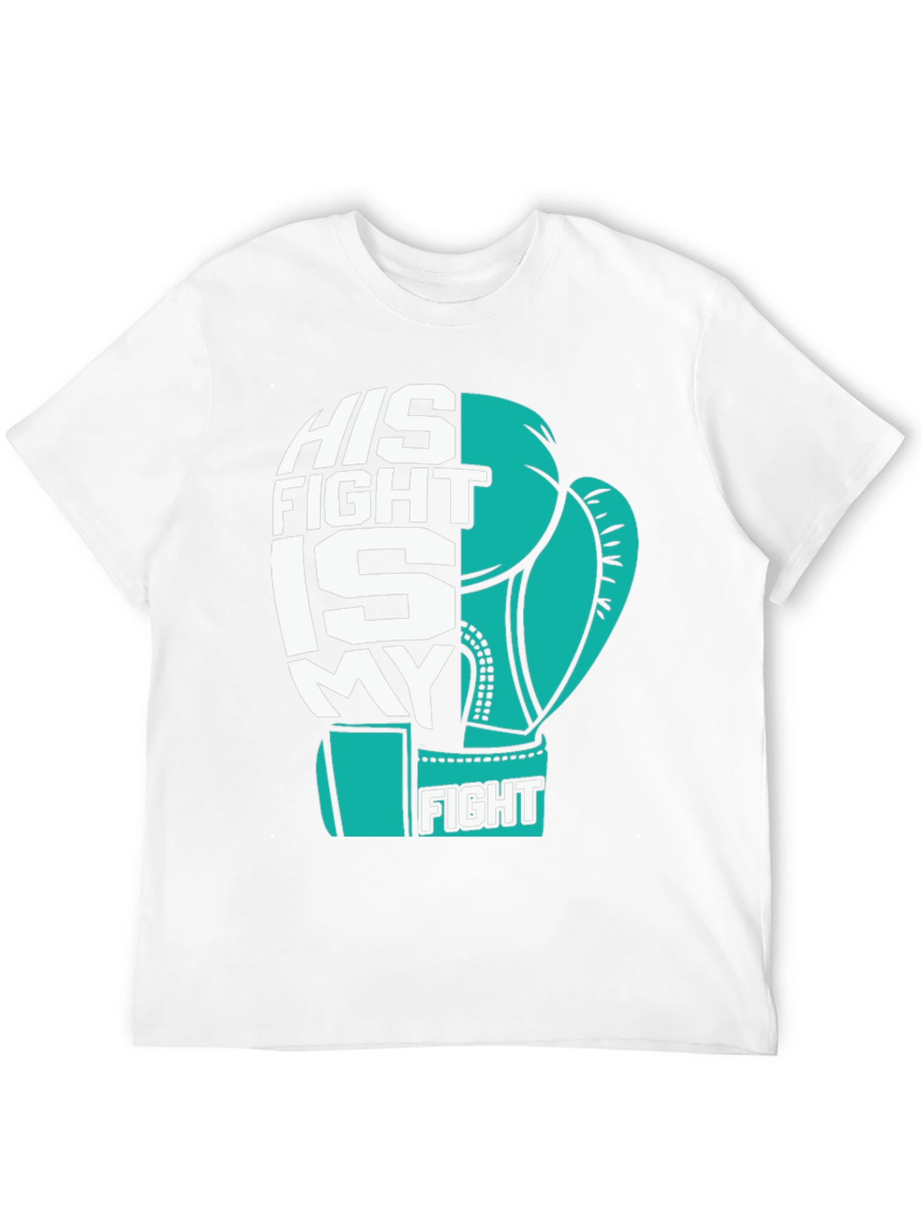 His Fight Is My Fight Boxing Glove T-Shirt