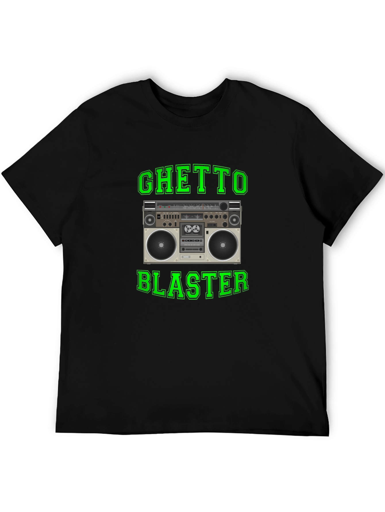 Ghetto Blaster Retro Boombox Graphic T-Shirt